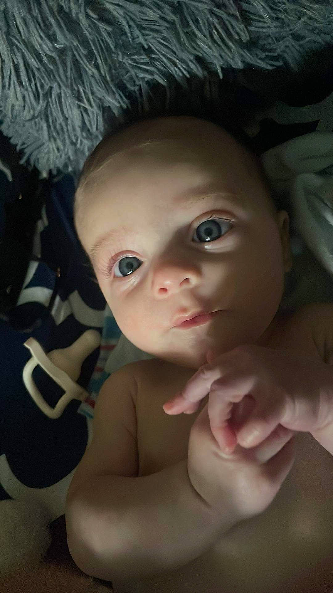 Atticus joined the competition — help win amazing prizes! arm, baby, cheek, chin, ear, eye, eyebrow, eyelash, finger, forehead, gesture, hand, human, human_body, iris, lip, mouth, nose, organ, person