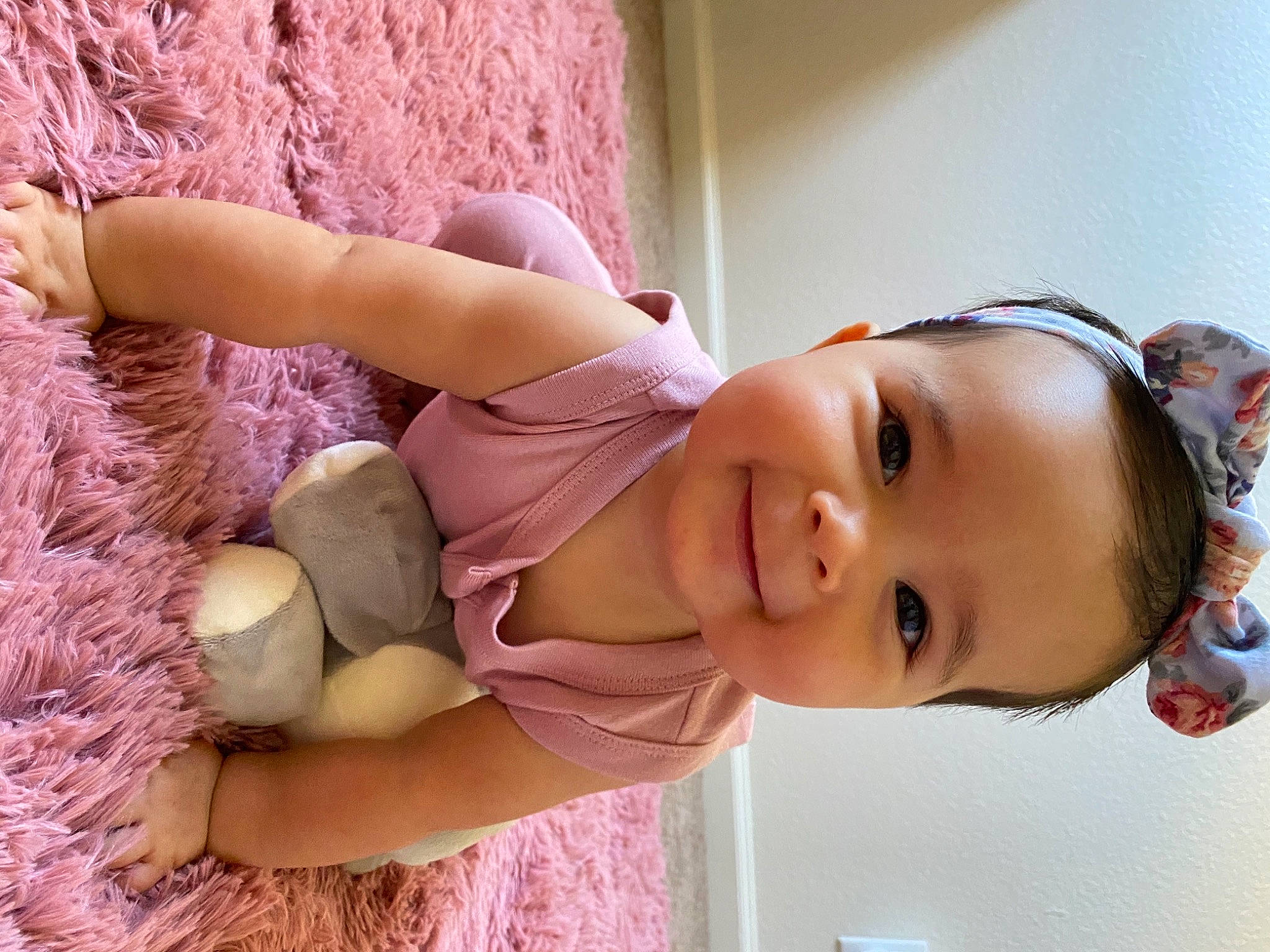 Jazlyn joined the competition — help win amazing prizes! baby, beauty, cheek, child, ear, hair_accessory, happy, headgear, joy, leg, neck, nose, person, pink, skin, toddler, trunk