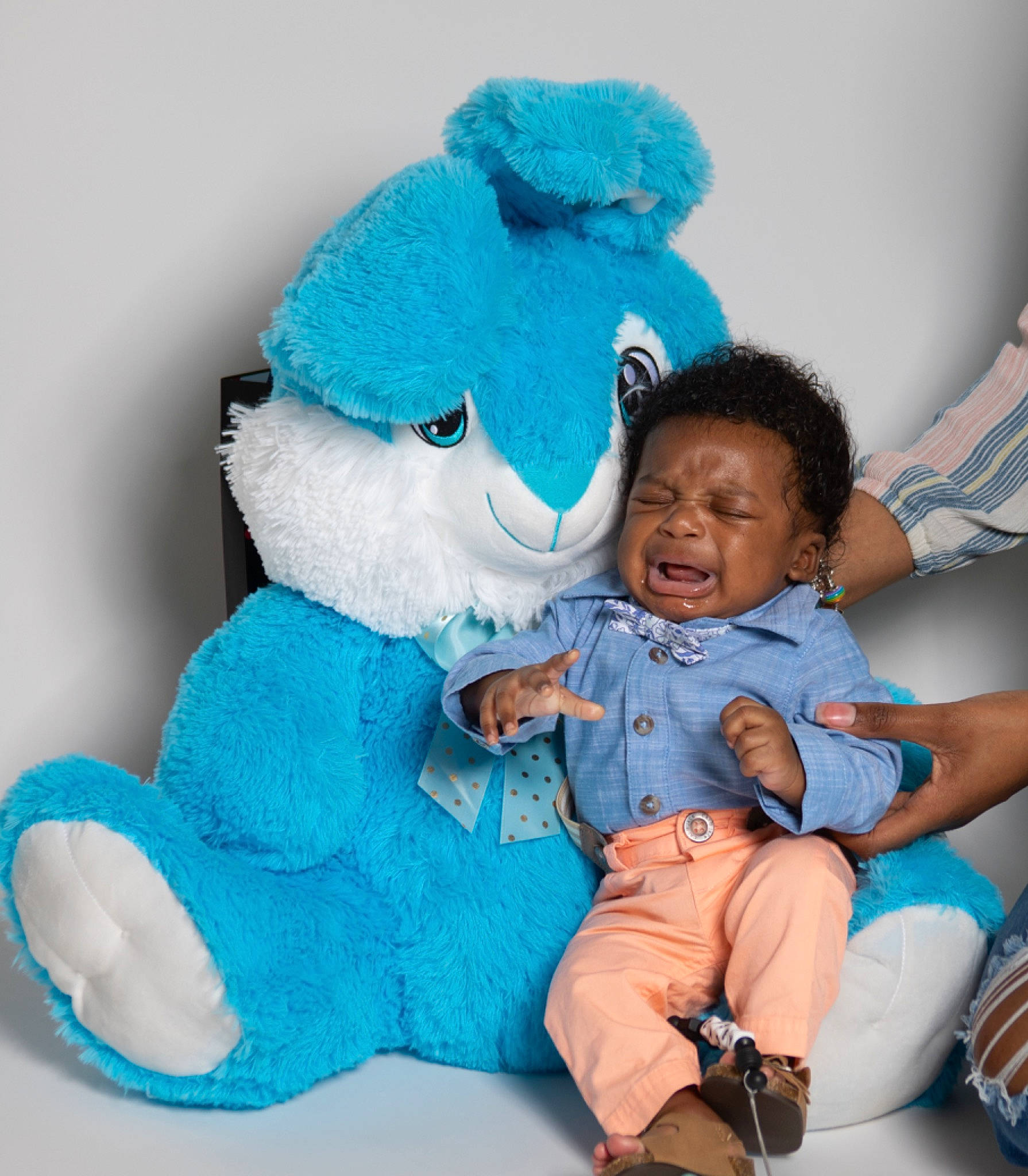 Casey is registered to the contest to win money with this photo: aqua, azure, baby, baby_toddler_clothing, blue, comfort, electric_blue, fun, happy, magenta, person, pink, plush, purple, sleeve, sorrow, stuffed_toy, t_shirt, teddy_bear, textile