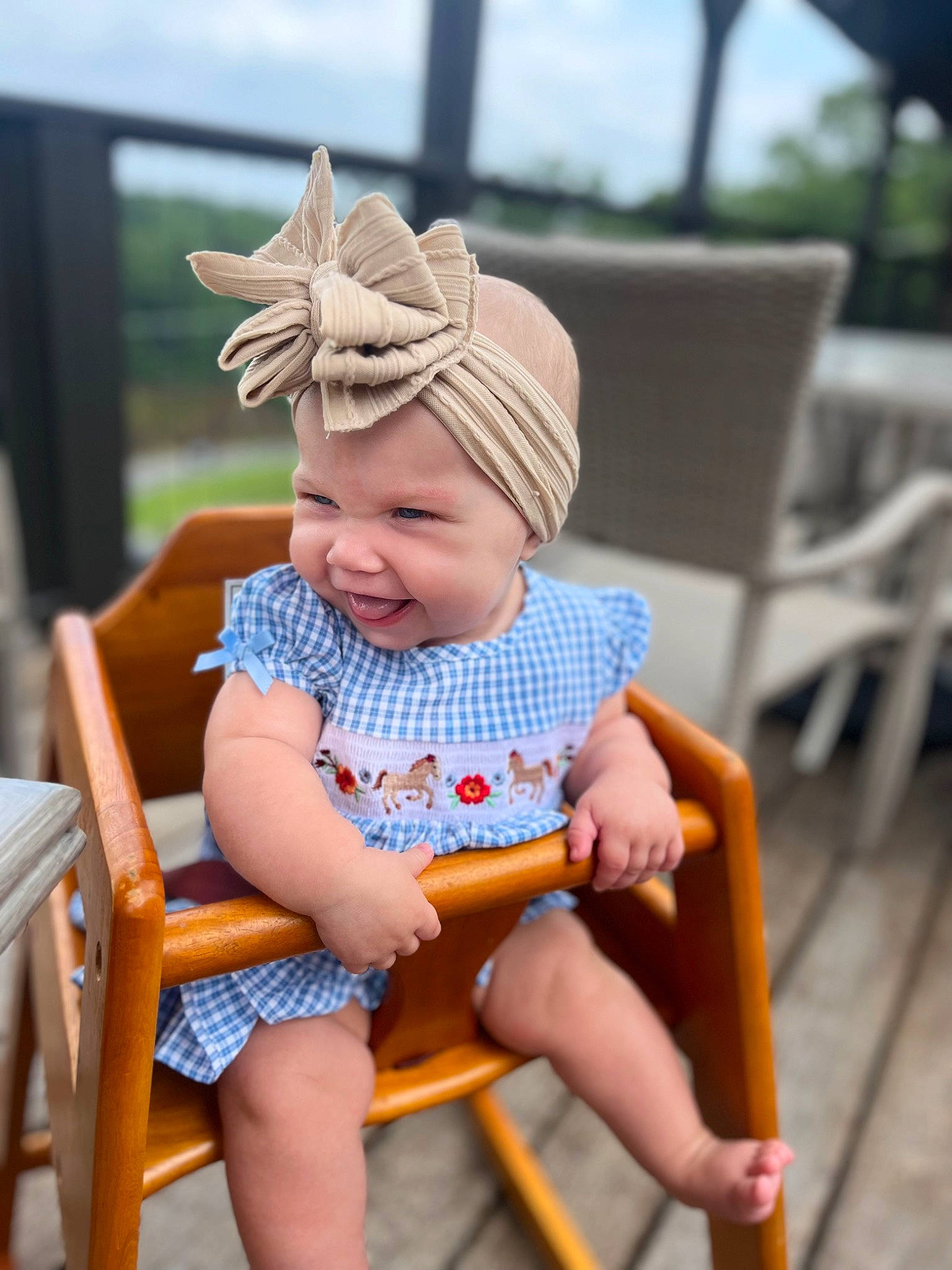 Jaycee is registered to the contest to win money with this photo: baby, baby_toddler_clothing, cap, chair, child, fashion_accessory, fun, happy, hat, headwear, human_leg, lap, leisure, person, shorts, sitting, skin, sky, smile, thigh