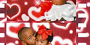 Mylah is registered to the contest to win money with this photo: child, baby, toddler, siblings, love, red_bow, tutu, hug, kiss, heart_background, photobooth, cute, smiling, family, affection, portrait, red_clothing, happy, indoor, celebration