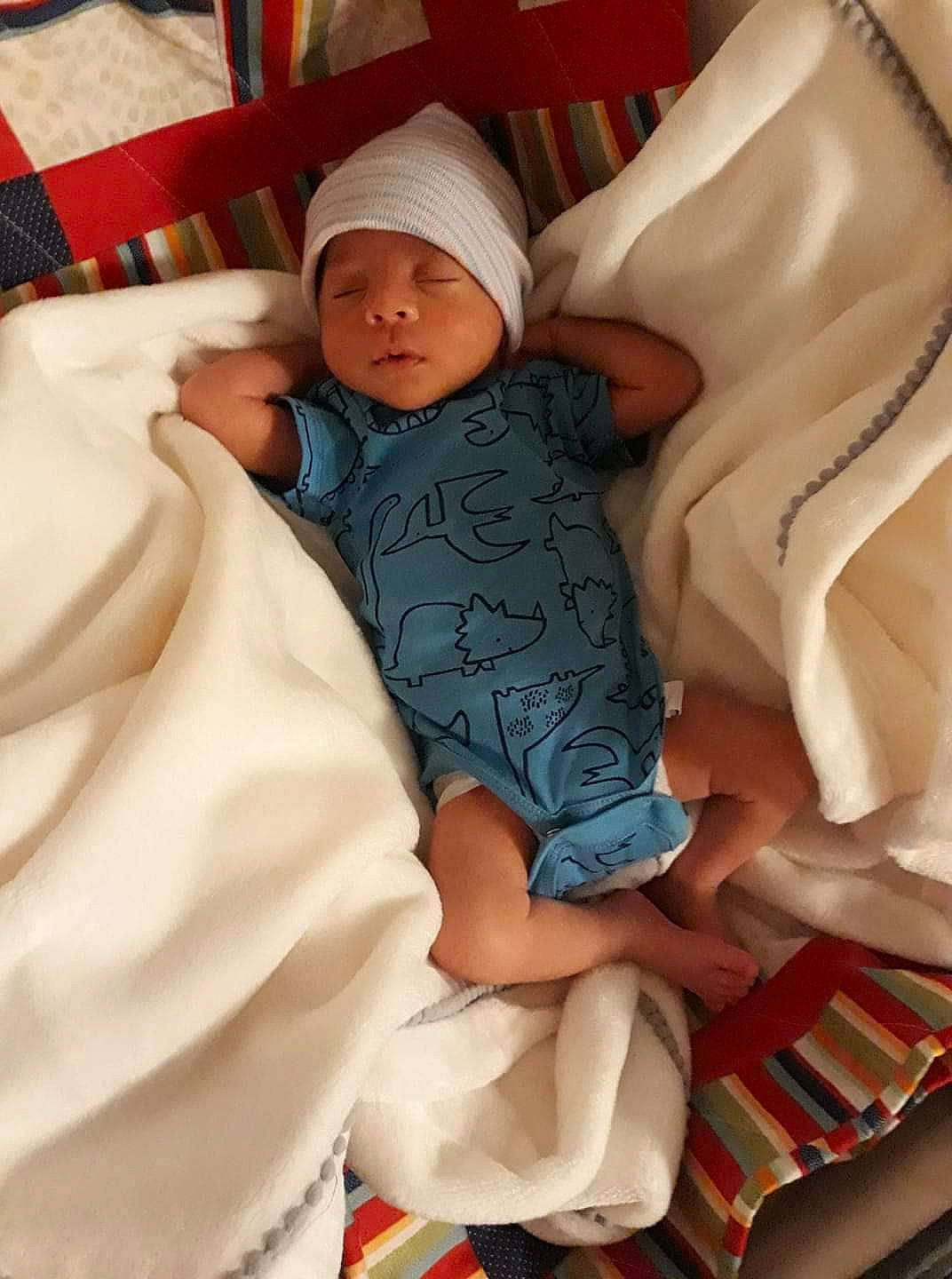 Jordan Ace Crawford  joined the competition — help win amazing prizes! baby, baby_sleeping, bedtime, child, comfort, headwear, nap, person, sleep