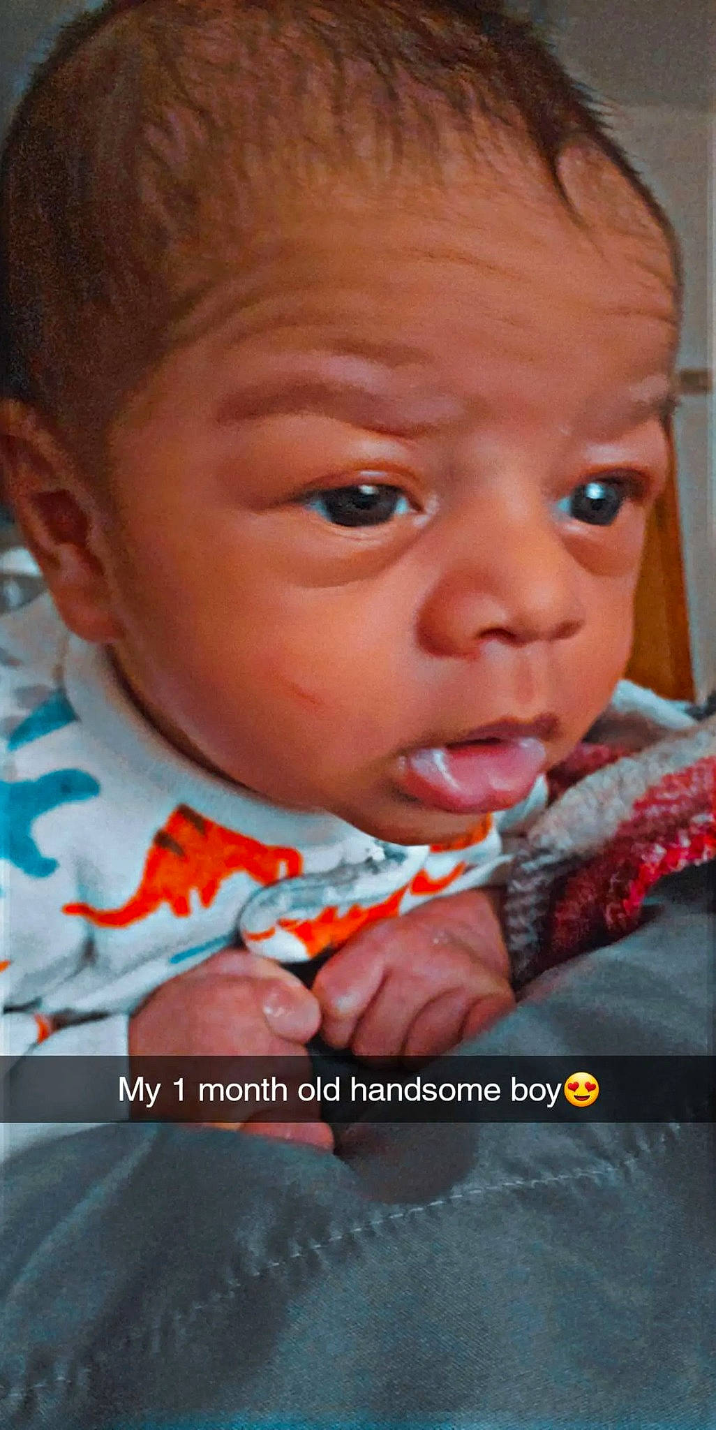 Kaleb joined the competition — help win amazing prizes! baby, baby_toddler_clothing, cheek, child, chin, ear, eyebrow, eyelash, forehead, fun, gesture, happy, human_body, iris, lip, mouth, nose, person, skin, thumb