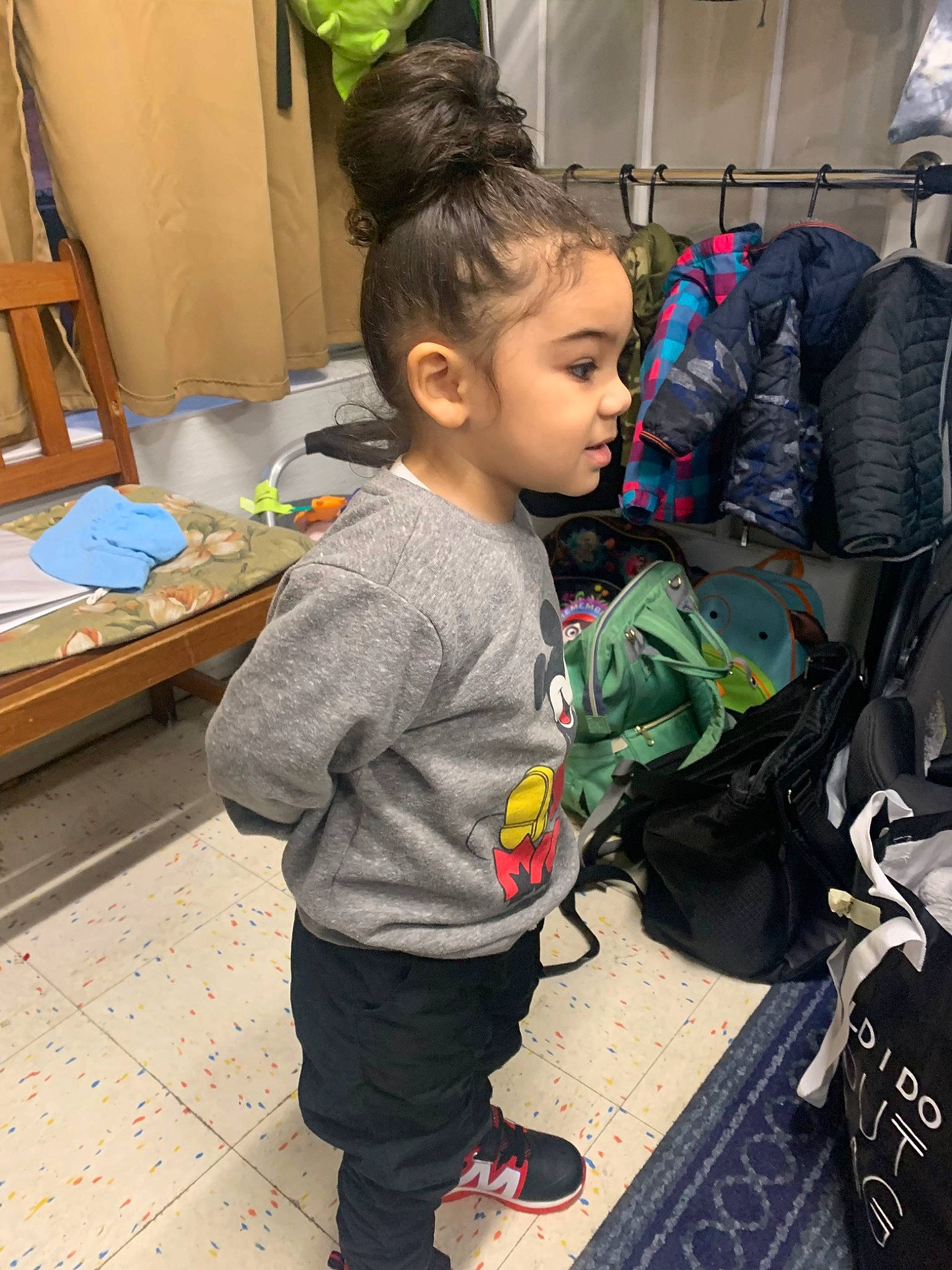 Adam joined the competition — help win amazing prizes! baby, backpack, bag, baggage, child, flooring, fun, hairstyle, luggage_and_bags, person, room, sitting, skin, toddler, travel, vacation