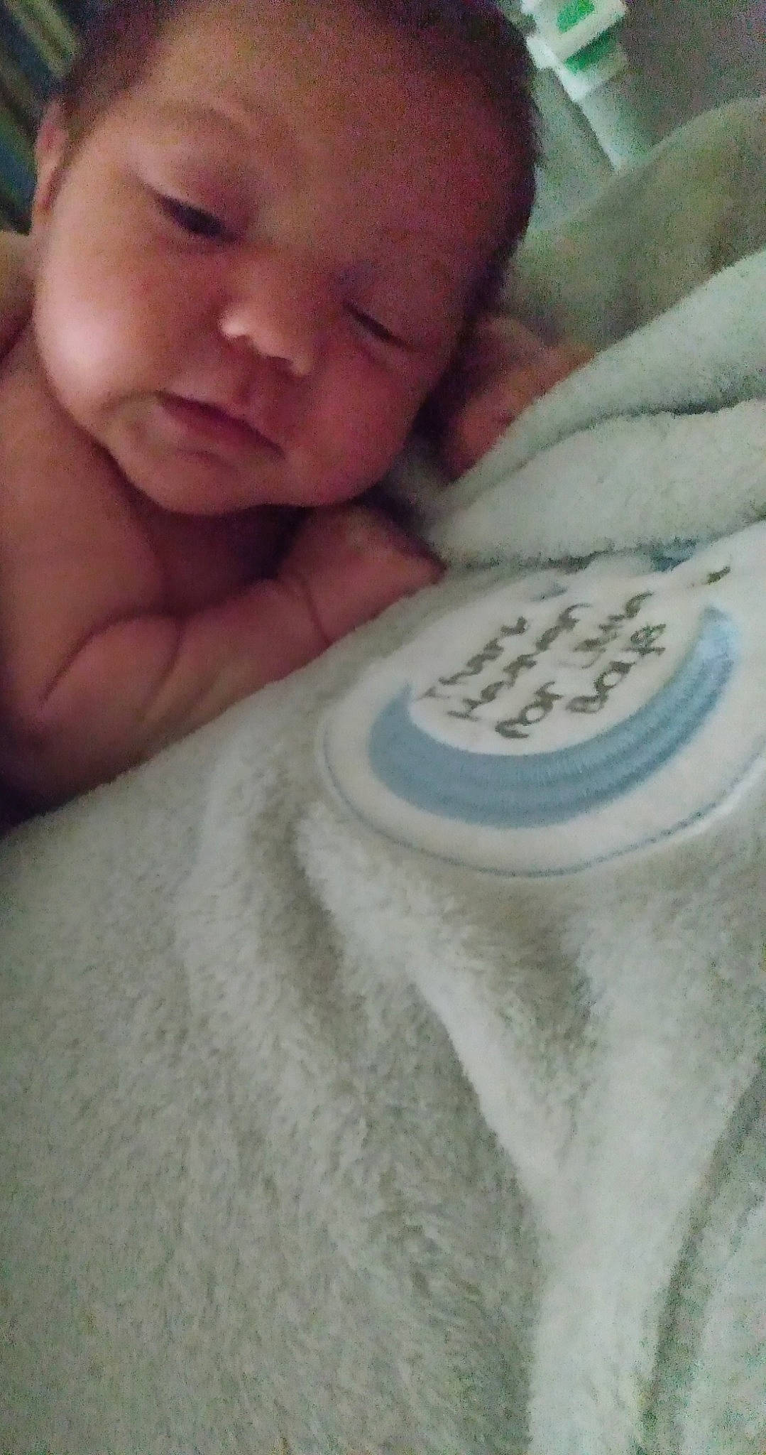 Salem joined the competition — help win amazing prizes! automotive_tire, baby, baby_sleeping, baby_toddler_clothing, child, chin, comfort, eyebrow, facial_expression, finger, flooring, grey, linens, mammal, nose, person, product, skin, textile, toddler