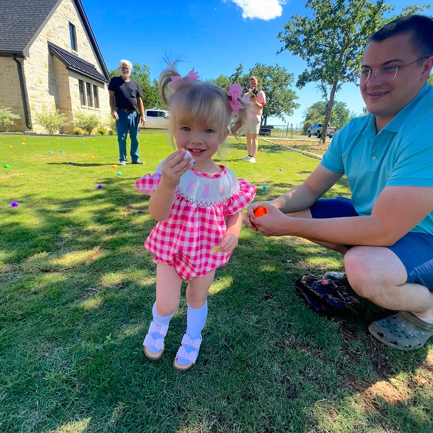 Ava joined the competition — help win amazing prizes! architecture, backyard, building, child, face, grass, head, lawn, nature, neighborhood, outdoors, park, person, photography, plant, portrait, shelter, summer, tree, yard