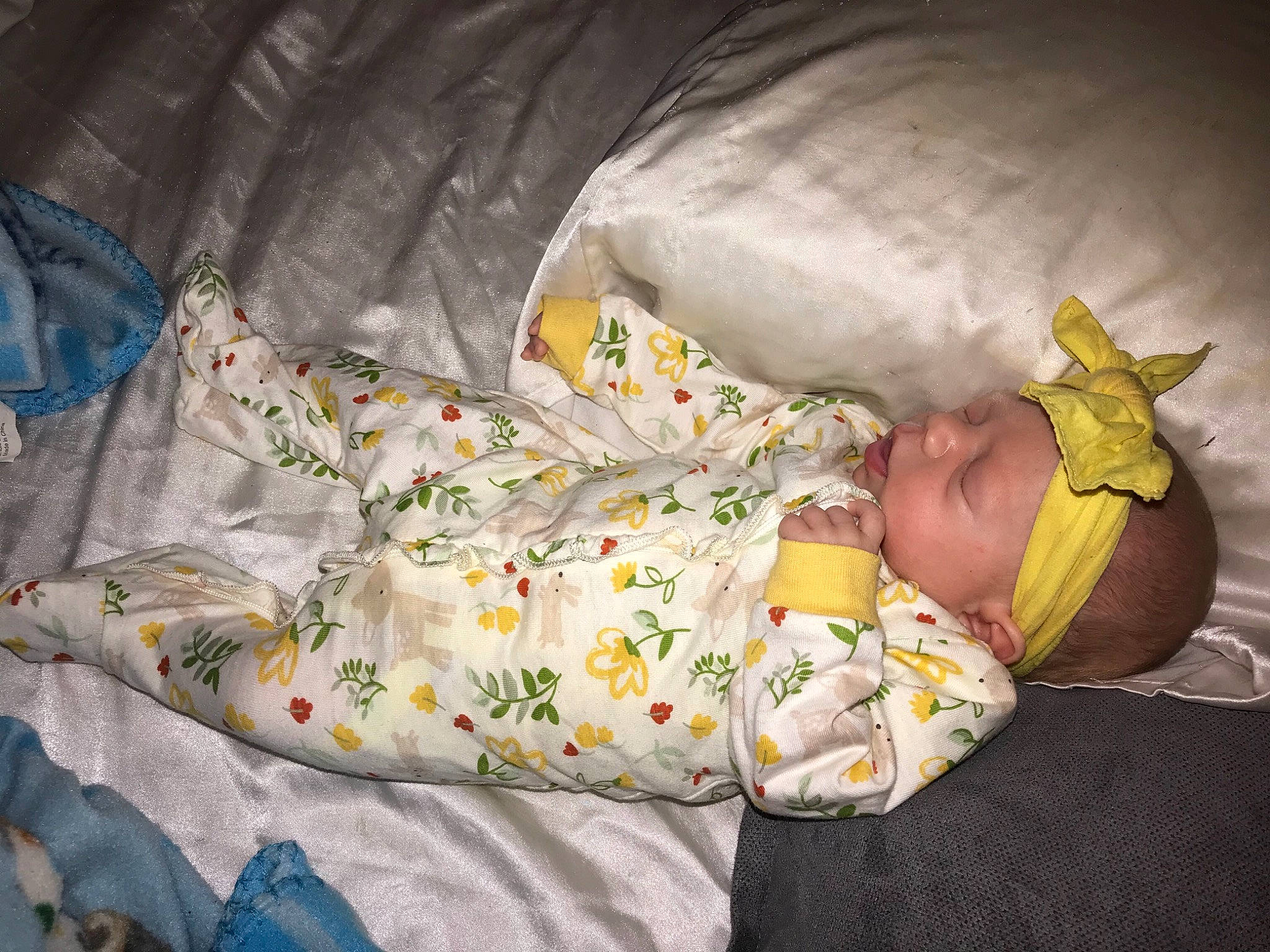 Miley joined the competition — help win amazing prizes! baby, baby_products, baby_safety, baby_sleeping, baby_toddler_clothing, bed_sheet, bedding, bedtime, blanket, child, comfort, foot, headwear, human_leg, linens, nap, person, room, sleep, sleeve