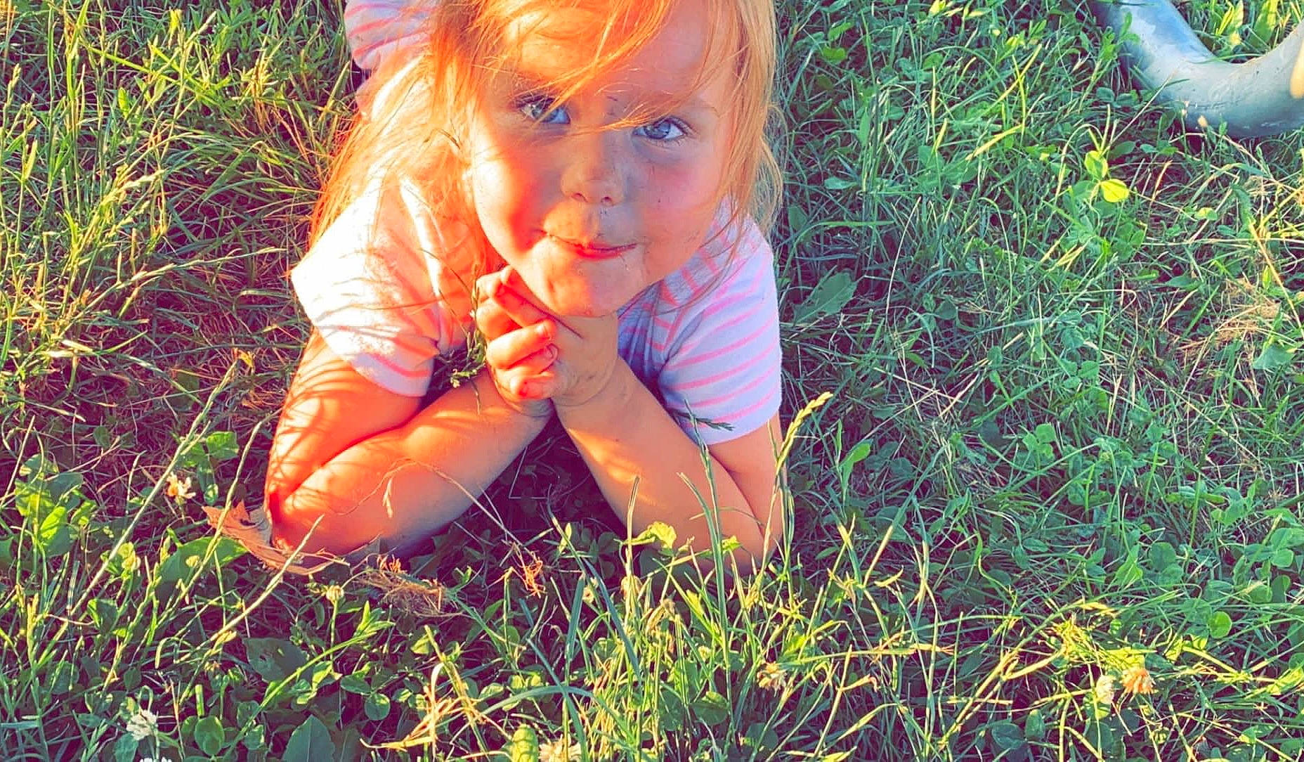 Davina joined the competition — help win amazing prizes! beauty, blond, electric_blue, eye, face, fawn, flash_photography, fun, grass, grass_family, grassland, happy, head, lip, meadow, people_in_nature, person, plant, prairie, toddler