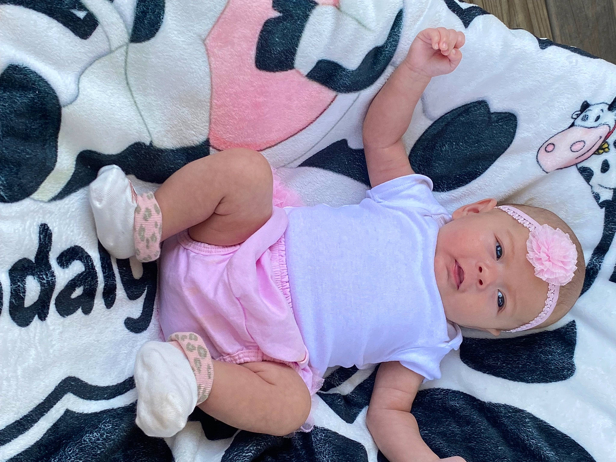 Adalynn joined the competition — help win amazing prizes! arm, baby, baby_toddler_clothing, child, clothing, comfort, finger, headwear, human_body, human_leg, leg, nail, pattern, person, pink, skin, sleeve, sock, textile, thigh