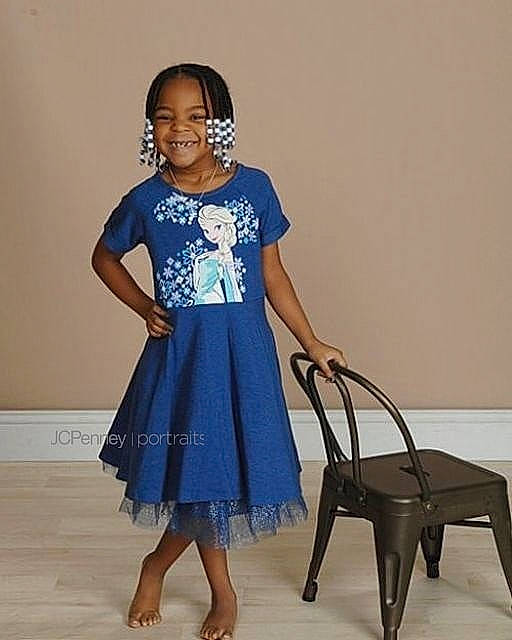 Malia joined the competition — help win amazing prizes! abdomen, blue, clothing, cocktail_dress, day_dress, dress, electric_blue, fashion_design, flooring, formal_wear, girl, gown, joy, neck, person, sleeve, trunk