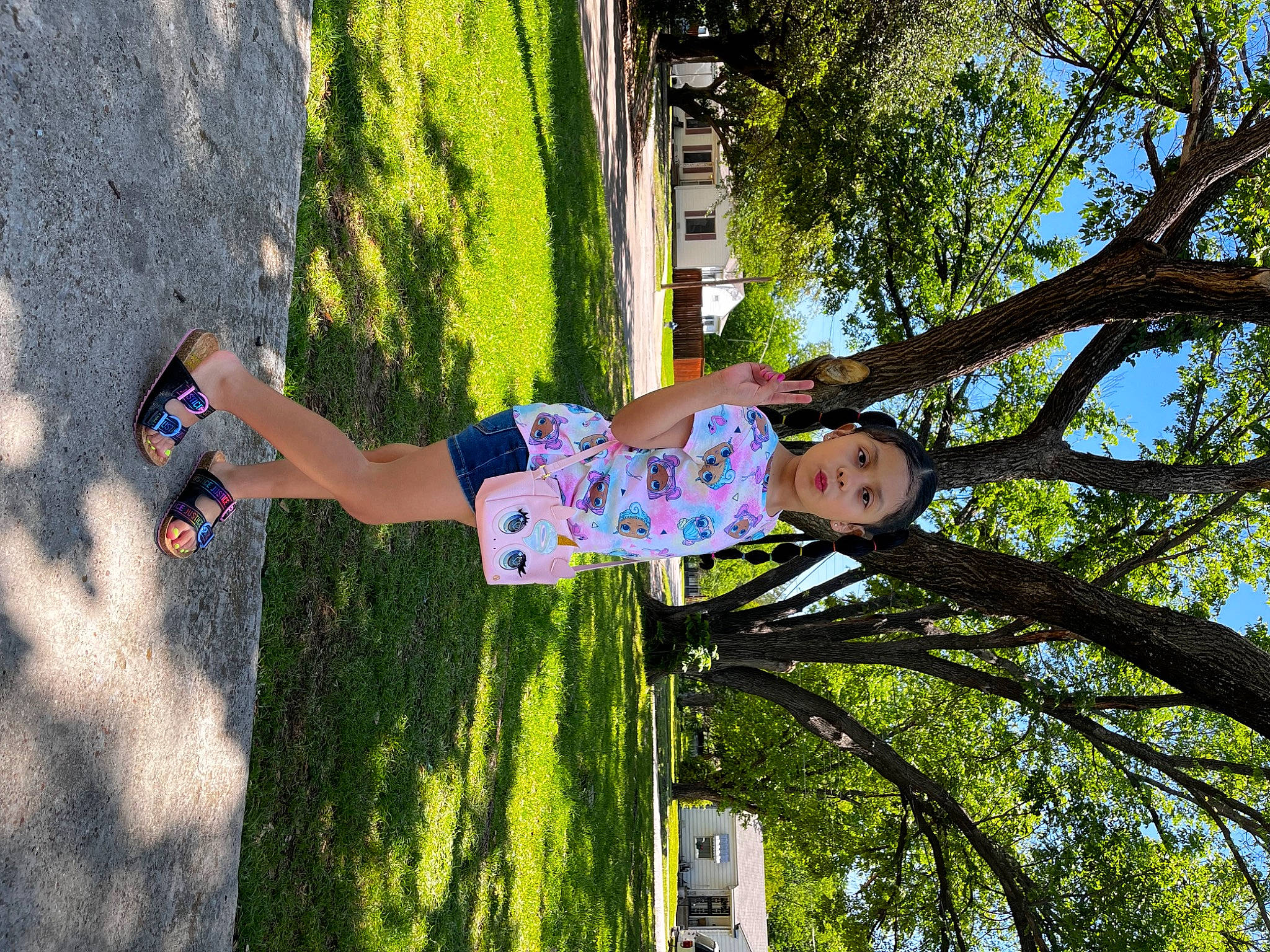 Alyaniz joined the competition — help win amazing prizes! electric_blue, fun, grass, happy, headwear, human_leg, leisure, people_in_nature, person, plant, recreation, shadow, sky, sunlight, toddler, tree, trunk, woody_plant