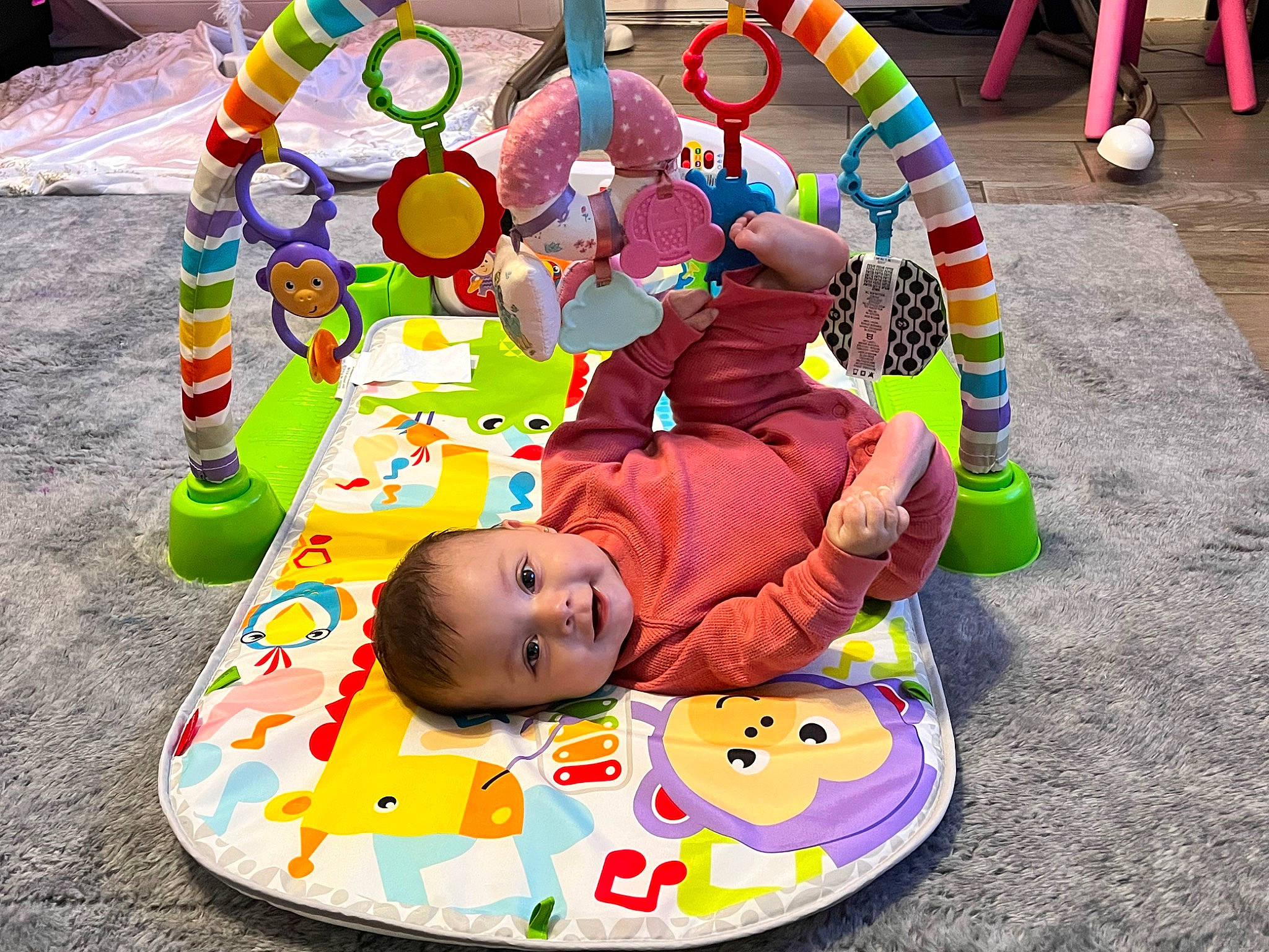 Arizbeth joined the competition — help win amazing prizes! baby, baby_playing_with_toys, baby_products, baby_toddler_clothing, baby_toys, child, event, flooring, fun, happy, head, kindergarten, leisure, party_supply, person, play, recreation, sharing, smile, toddler