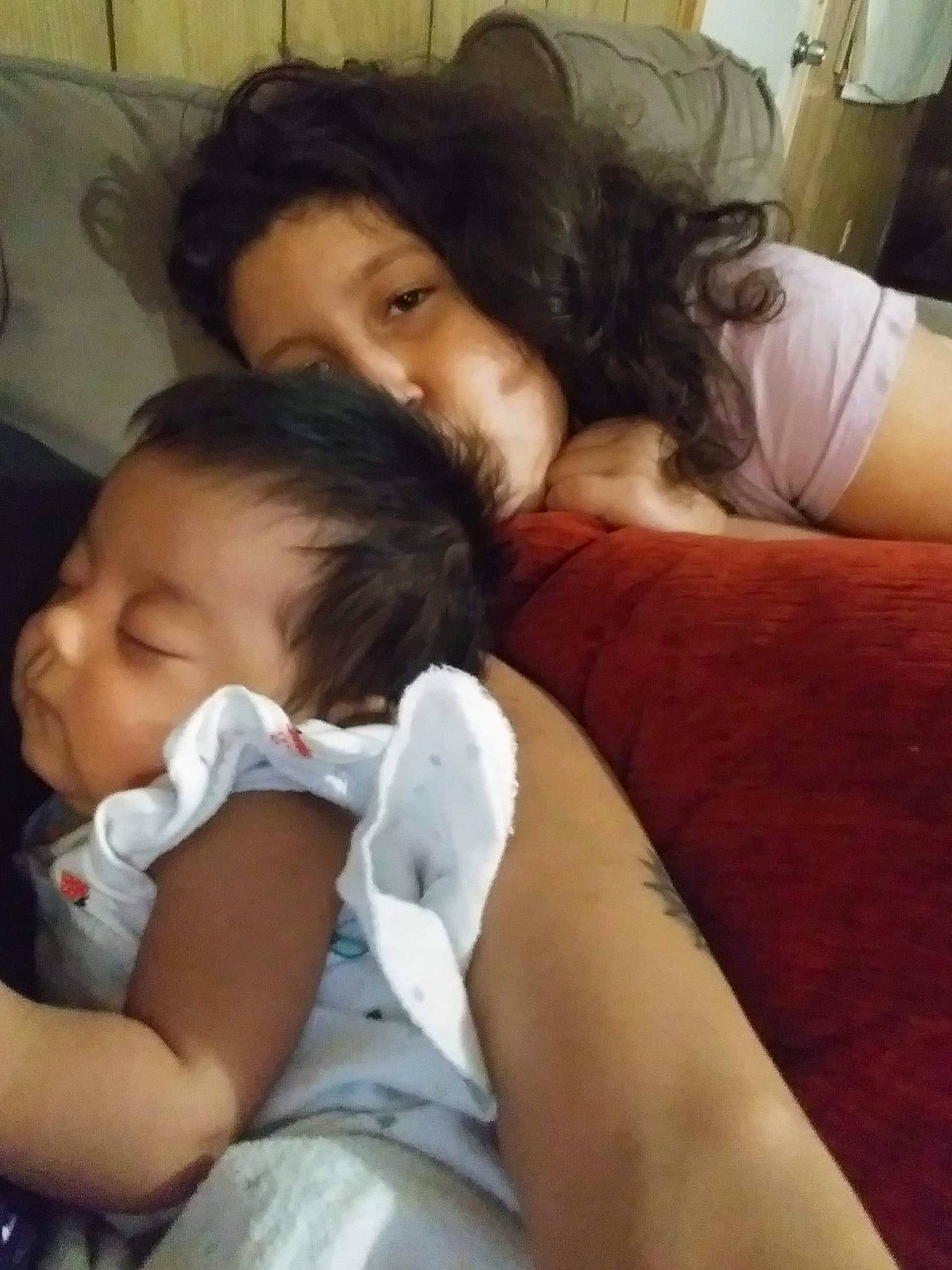 Naomi is registered to the contest to win money with this photo: baby, bedtime, birth, child, happy, love, nap, person, selfie, sleep