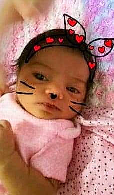 Nymeriah joined the competition — help win amazing prizes! baby, cheek, child, face, forehead, hair_accessory, head, headband, headgear, headpiece, lip, nose, person, photography, pink, smile, toddler