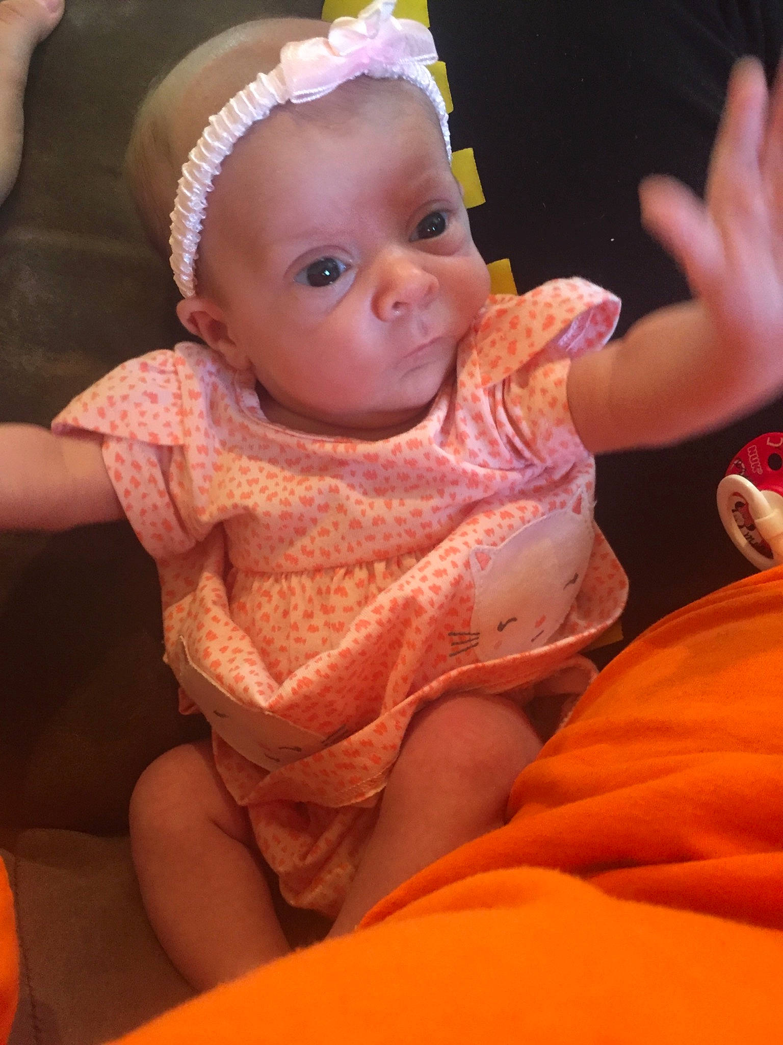 Annabell joined the competition — help win amazing prizes! baby, birth, cheek, child, finger, hand, headgear, person, pink, skin, toddler