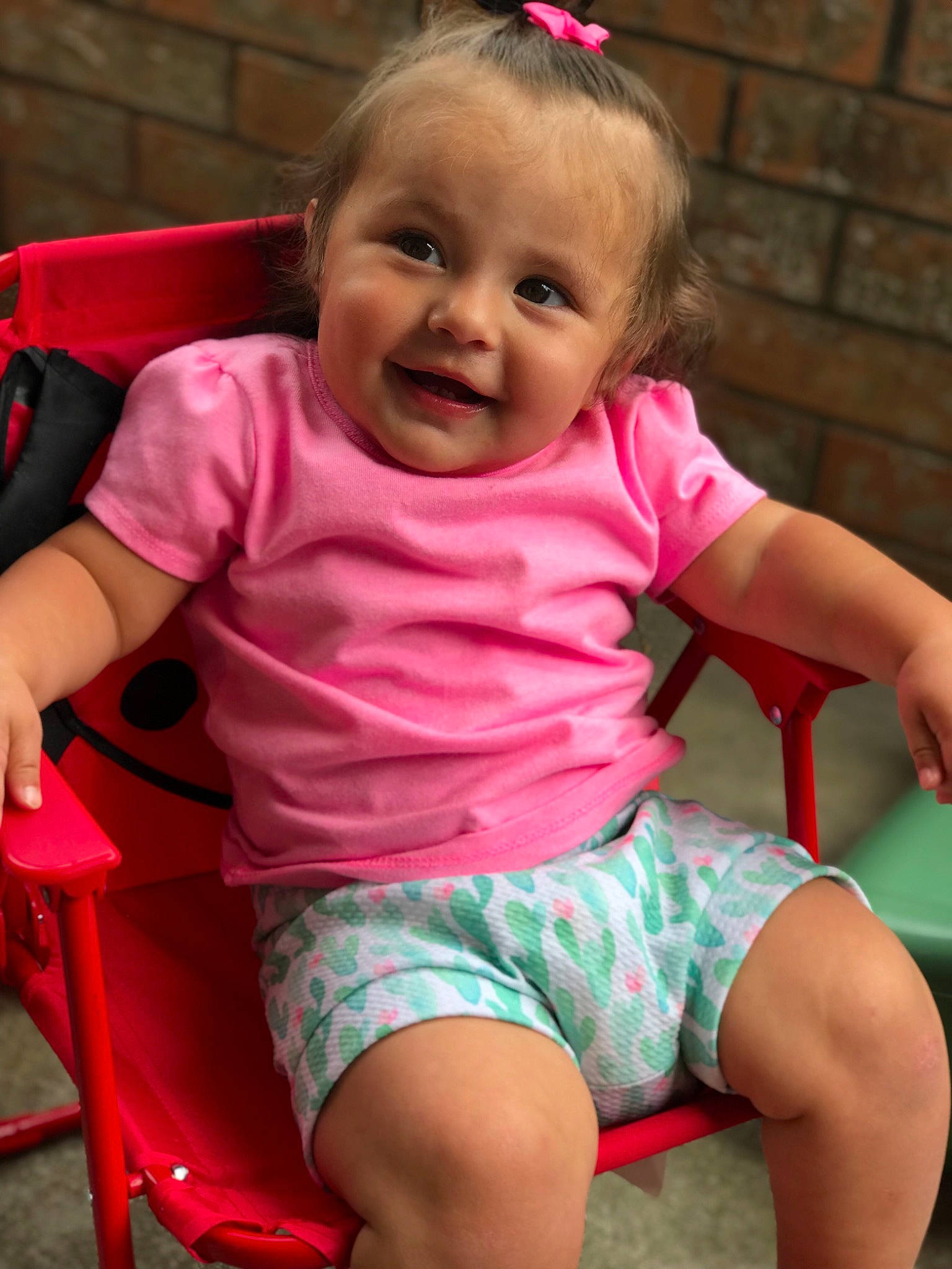Lizzy joined the competition — help win amazing prizes! baby, cheek, child, joy, leg, magenta, person, pink, play, sitting, skin, smile, thigh, toddler