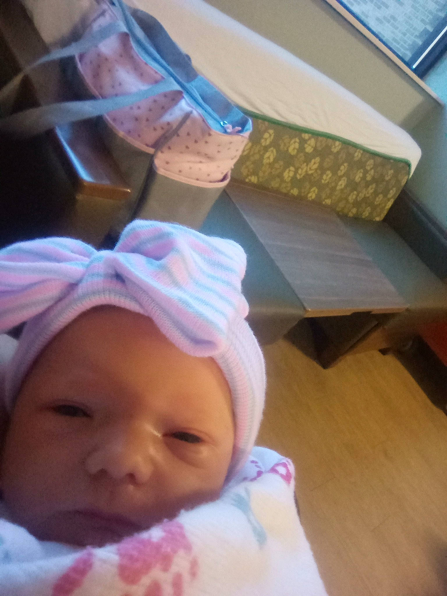 Faith joined the competition — help win amazing prizes! baby, baby_products, baby_safety, baby_sleeping, baby_toddler_clothing, beanie, cap, child, comfort, flooring, fun, happy, hardwood, headgear, headwear, linens, nap, person, room, thumb