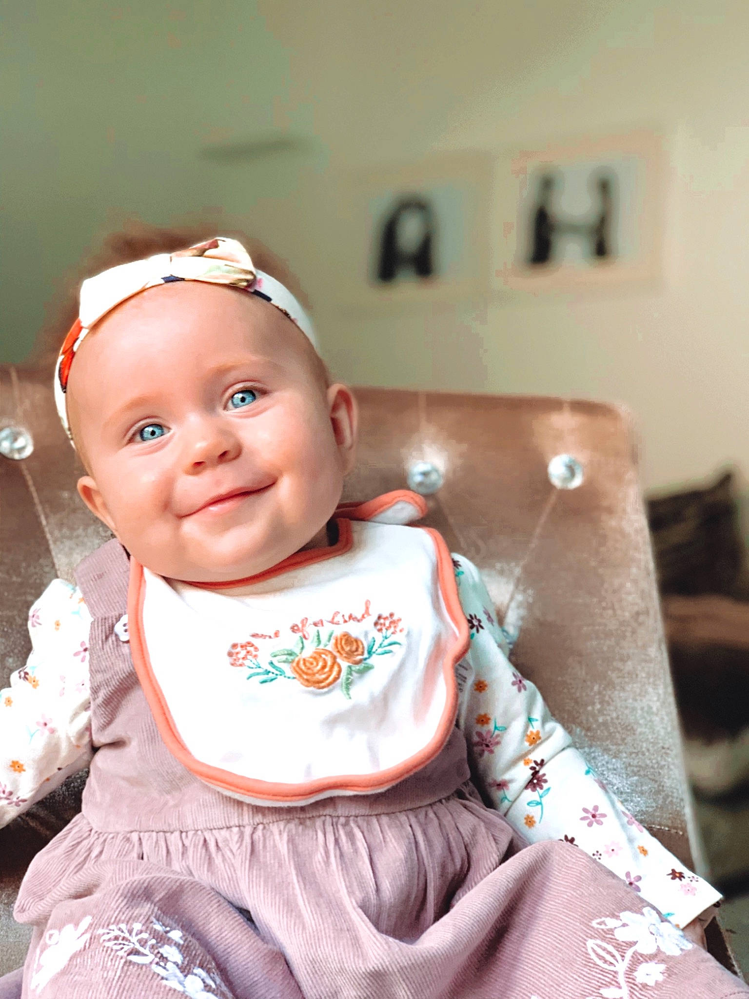 Olivia Rose joined the competition — help win amazing prizes! baby, baby_products, baby_toddler_clothing, child, costume_accessory, ear, embellishment, fashion_accessory, hair_accessory, headband, headpiece, joy, overall, person, sitting, tiara, toddler