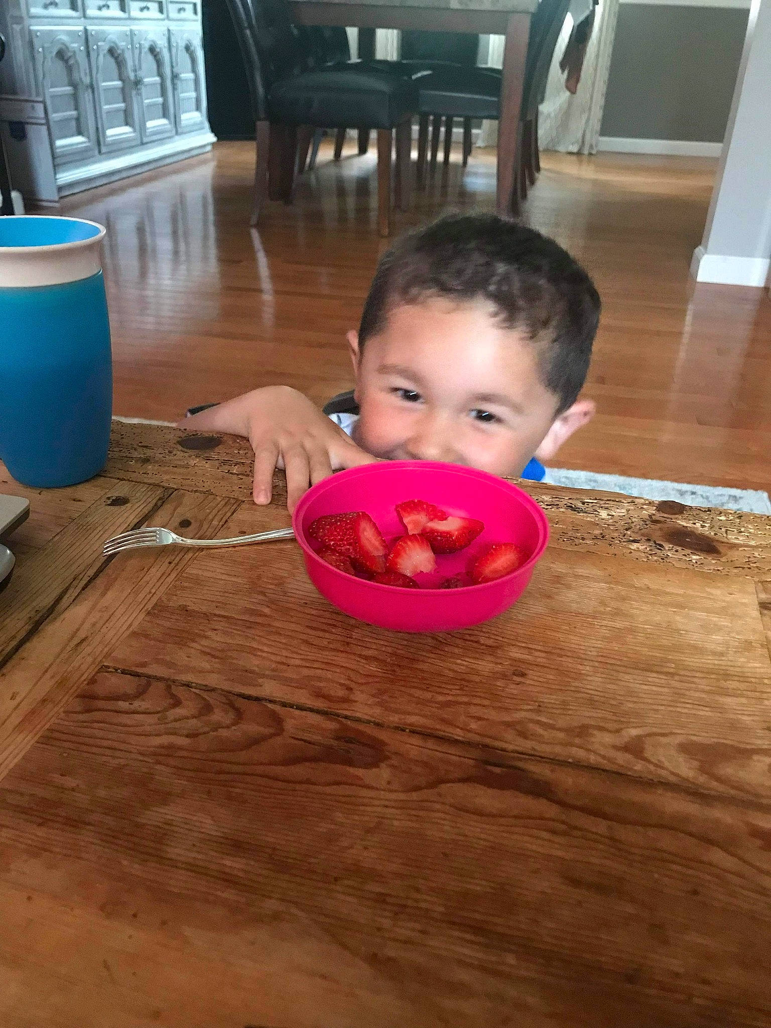 Jadyn joined the competition — help win amazing prizes! child, eating, floor, flooring, food, person, play, toddler