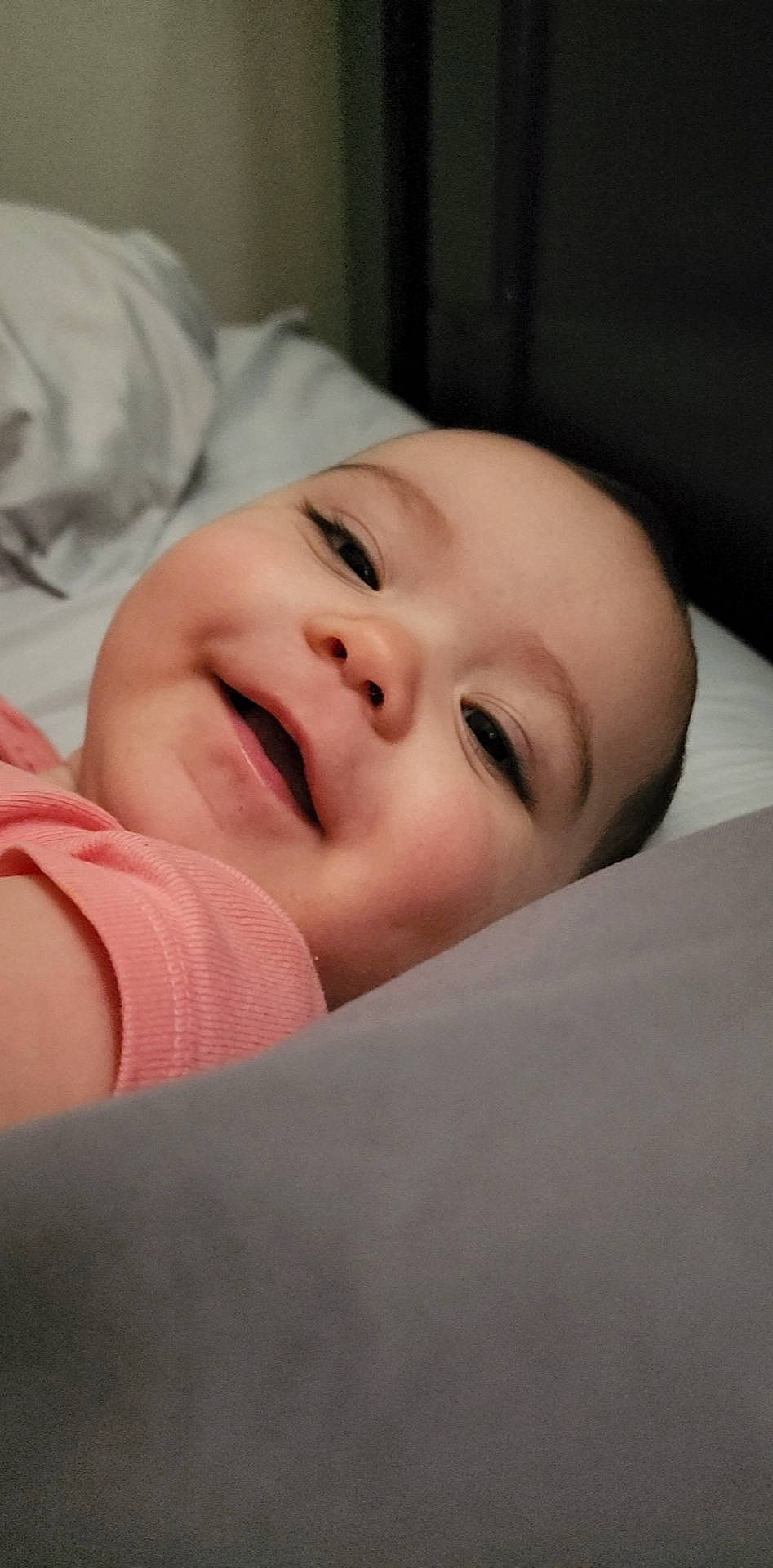 Rosa Josephine joined the competition — help win amazing prizes! baby, baby_laughing, cheek, child, comfort, eye, eyebrow, eyelash, face, flash_photography, happy, head, headgear, headwear, iris, jaw, lip, mouth, nose, person