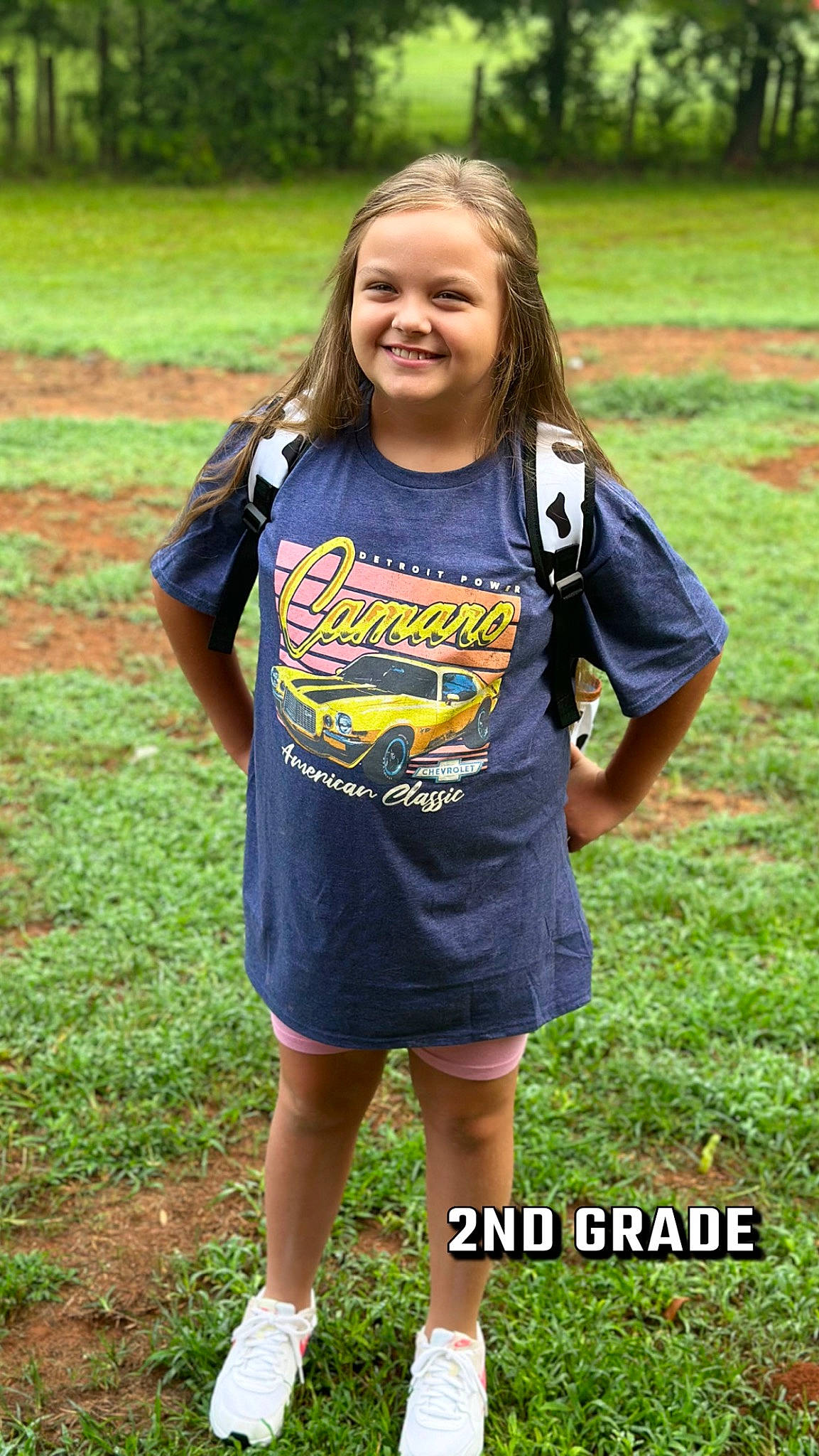 Makenna joined the competition — help win amazing prizes! blond, brown_hair, electric_blue, fun, grass, grassland, hair, happy, joy, long_hair, meadow, outerwear, pattern, people_in_nature, person, recreation, sleeve, smile, soil, sportswear