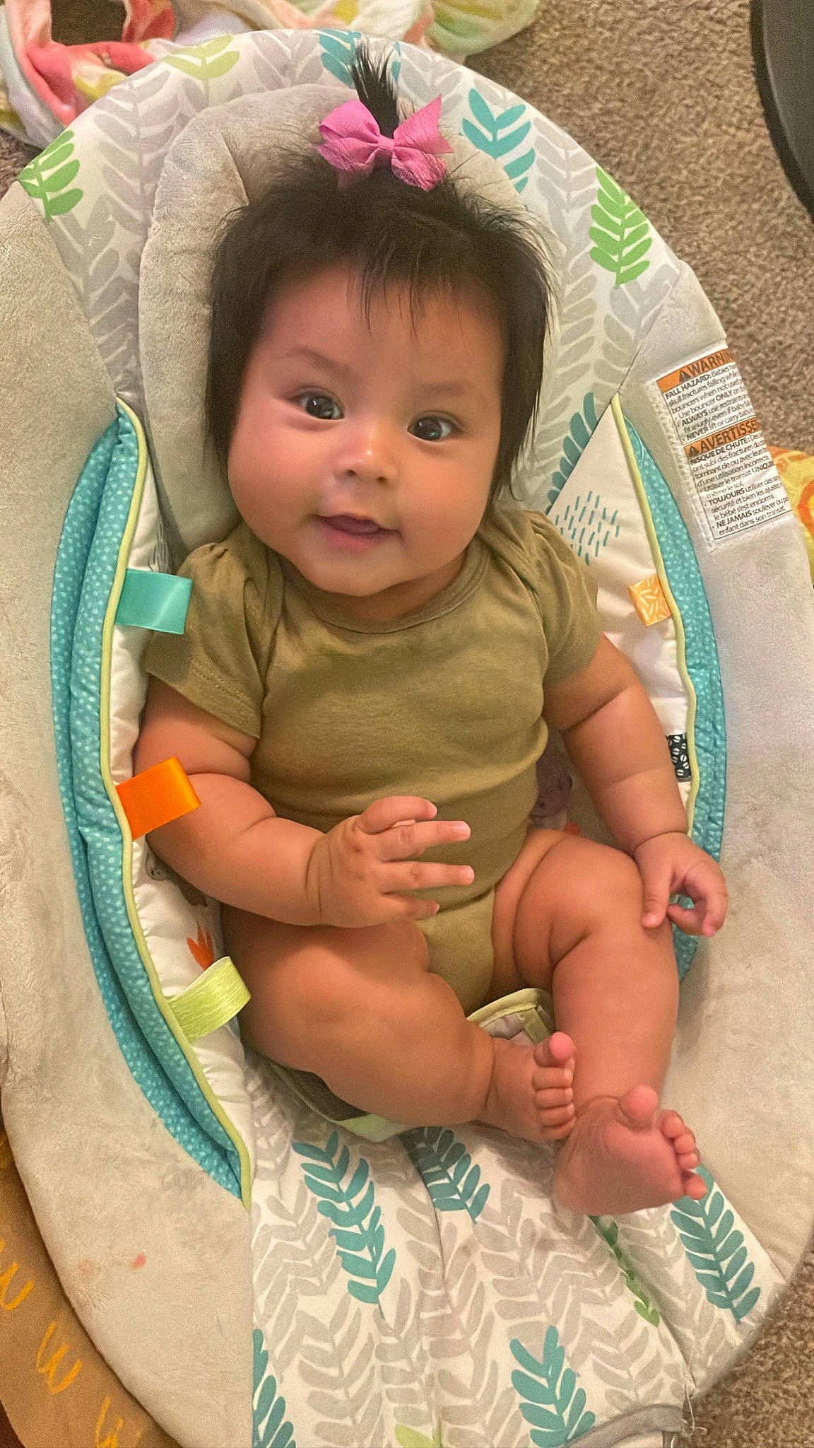 Valentina joined the competition — help win amazing prizes! baby, baby_products, baby_toddler_clothing, cheek, child, comfort, eye, eyelash, face, hand, happy, head, headgear, iris, person, pink, skin, sleeve, smile, textile