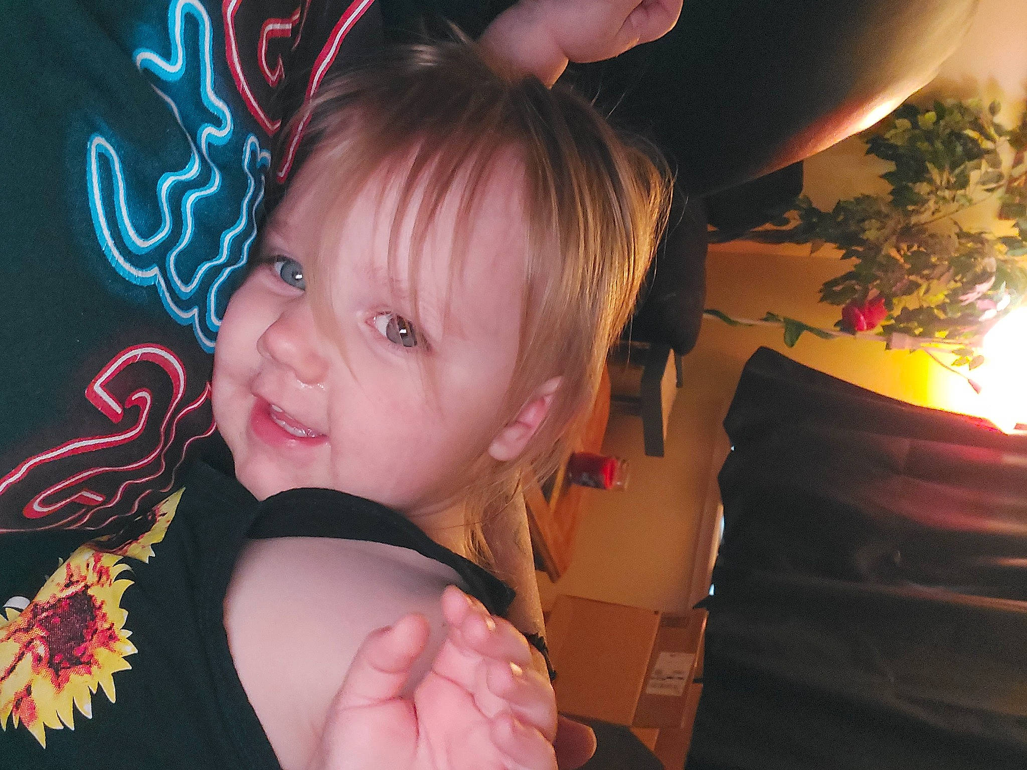 Stormi is registered to the contest to win money with this photo: baby_toddler_clothing, cheek, child, cool, ear, event, eye, eyelash, facial_expression, finger, flash_photography, fun, hairstyle, happy, head, iris, lip, person, pink, smile