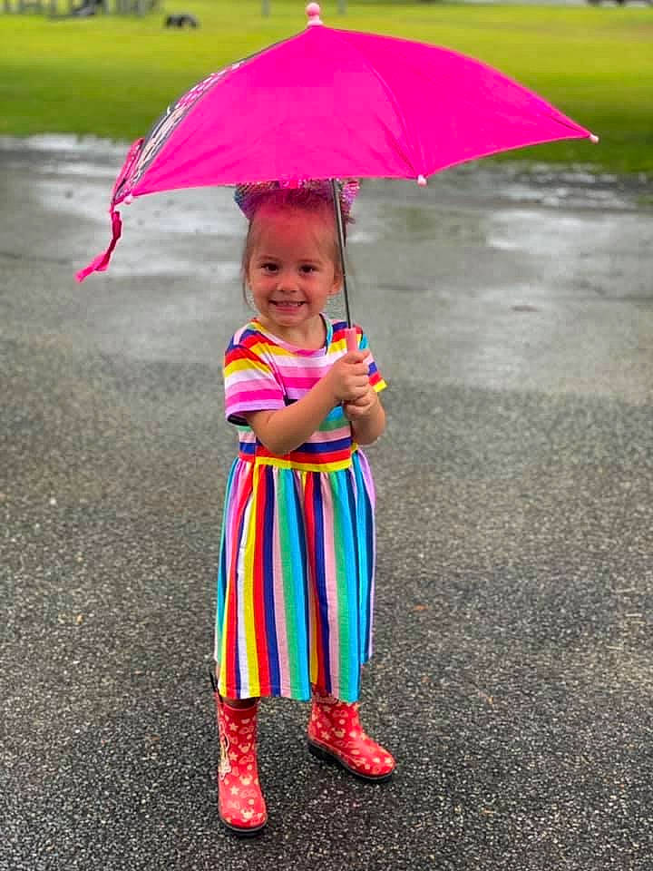 Alexis is registered to the contest to win money with this photo: asphalt, child, fashion_accessory, fun, grass, happy, joy, leaf, leisure, magenta, orange, person, photograph, pink, plant, road_surface, shade, smile, tints_and_shades, toddler