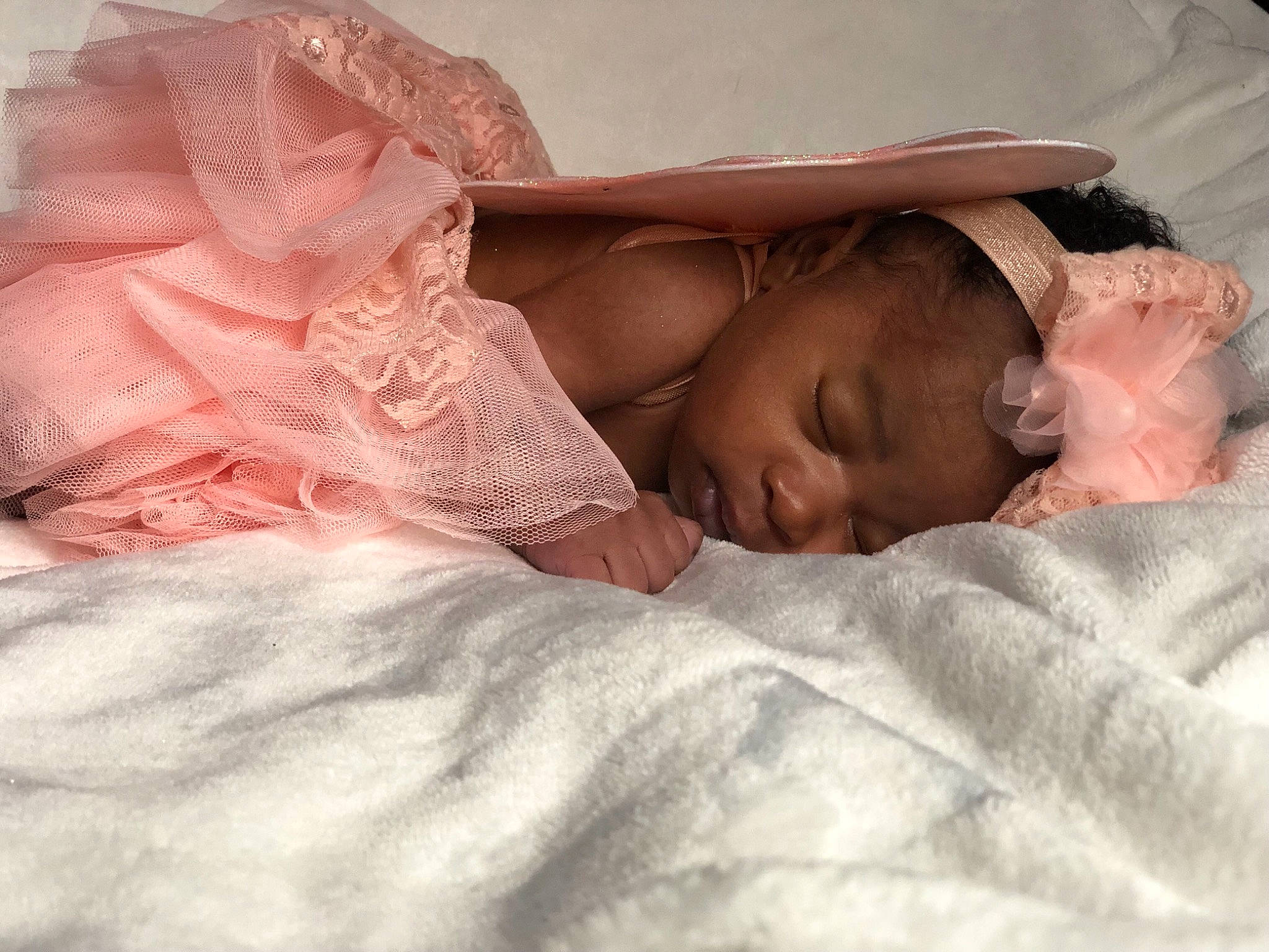 Iris joined the competition — help win amazing prizes! baby, baby_sleeping, bed, bedding, bedtime, child, comfort, event, eye, eyebrow, face, flesh, head, human_body, linens, nap, person, pink, room, textile