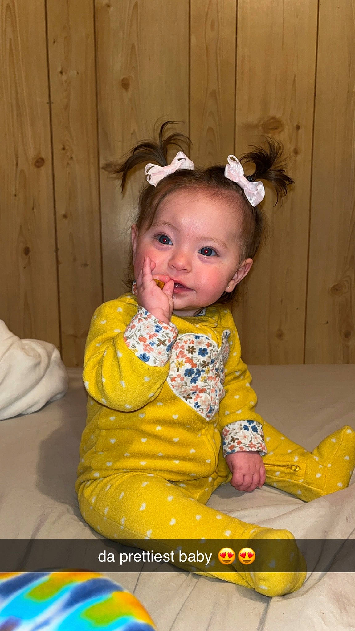 Kahlia joined the competition — help win amazing prizes! baby, baby_toddler_clothing, cheek, child, chin, costume, door, dress, eye, face, fashion_accessory, fun, happy, iris, peach, person, portrait_photography, sitting, sleeve, toddler