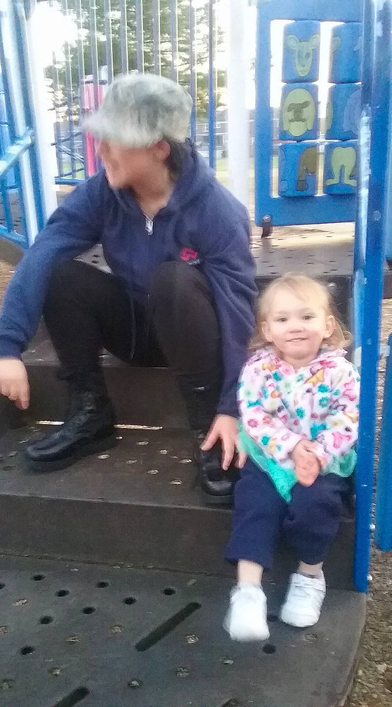 Annabelle joined the competition — help win amazing prizes! child, day, fun, girl, jeans, person, play, product, public_space, recreation, standing, toddler