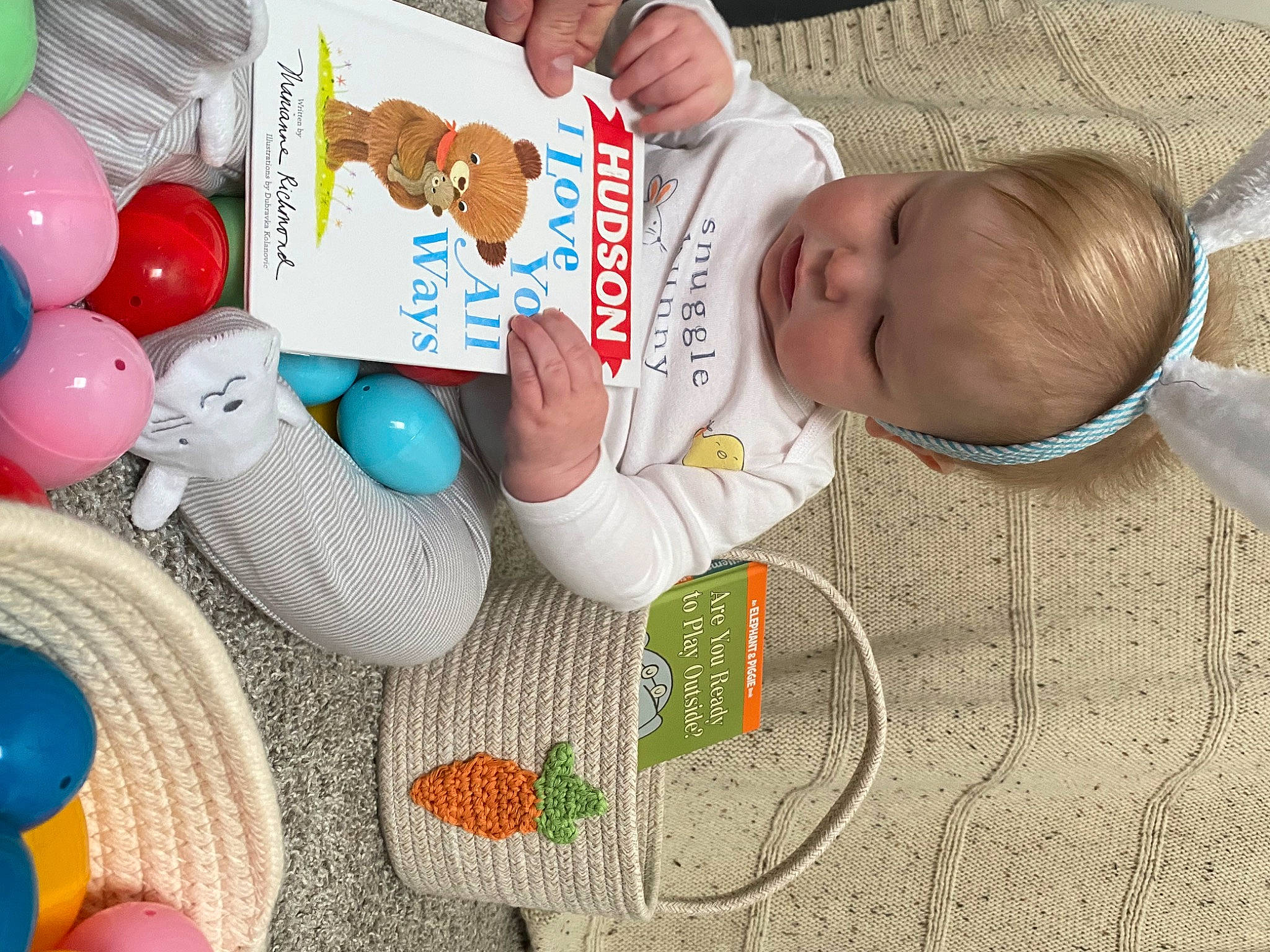 Hudson joined the competition — help win amazing prizes! adaptation, art, baby, baby_products, baby_toddler_clothing, balloon, child, easter, event, fun, happy, nail, party_supply, pattern, person, play, product, room, stuffed_toy, toddler