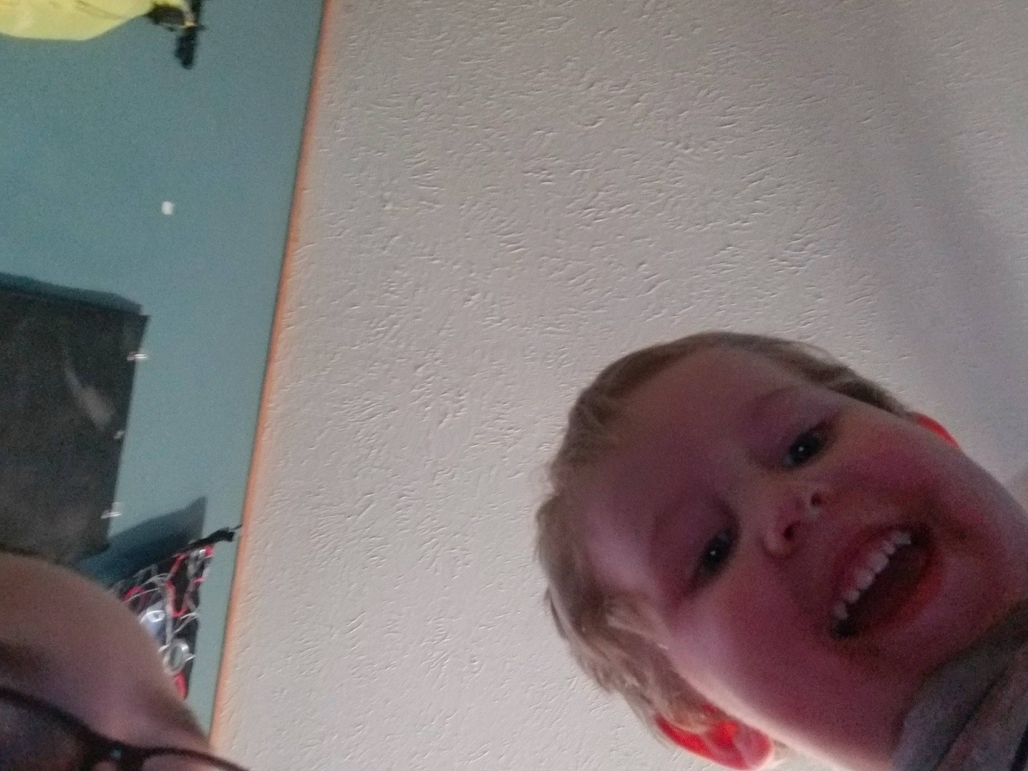 Nathaniel is registered to the contest to win money with this photo: baby, ceiling, cheek, chin, ear, eyebrow, eyelash, forehead, fun, hairstyle, jaw, lip, mouth, neck, nose, person, pink, skin, smile, space