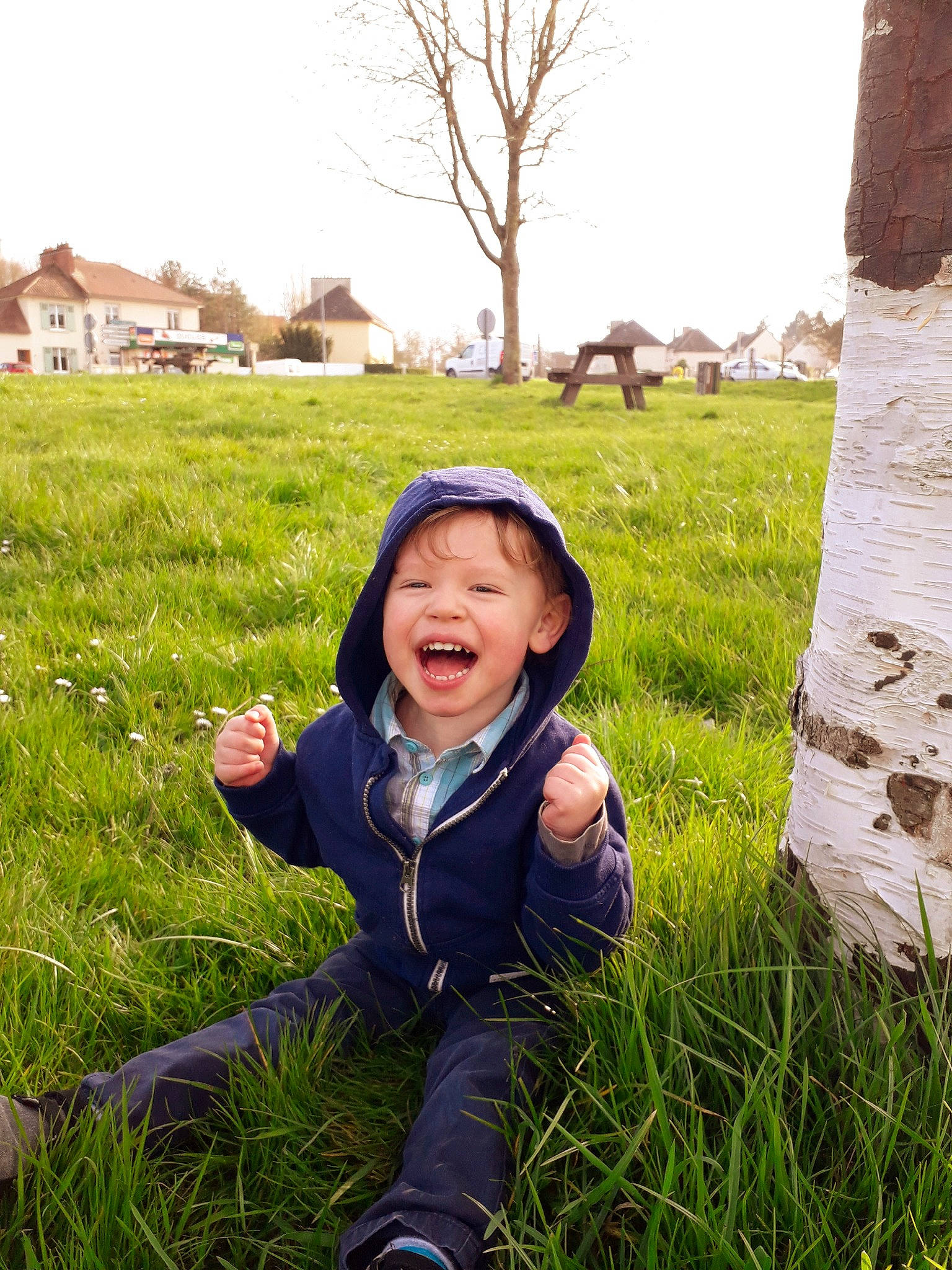 Nolhann participe au concours pour gagner de l'argent avec cette photo : child, fun, grass, grass_family, grassland, green, happy, joy, lawn, meadow, people_in_nature, person, photography, plant, play, sitting, smile, spring, toddler, tree