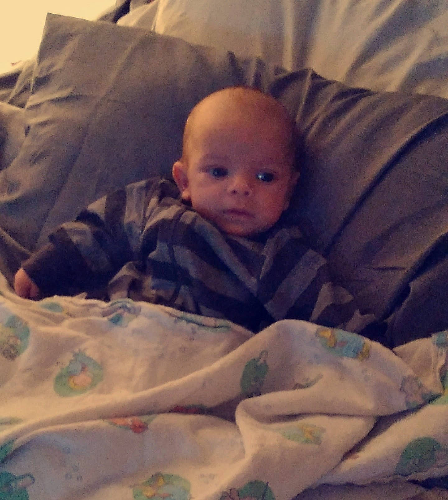 Keith joined the competition — help win amazing prizes! baby, baby_products, bed, bed_sheet, bedding, bedtime, child, cloud, comfort, cool, facial_expression, happy, linens, nap, person, room, sitting, sleep, textile, tints_and_shades