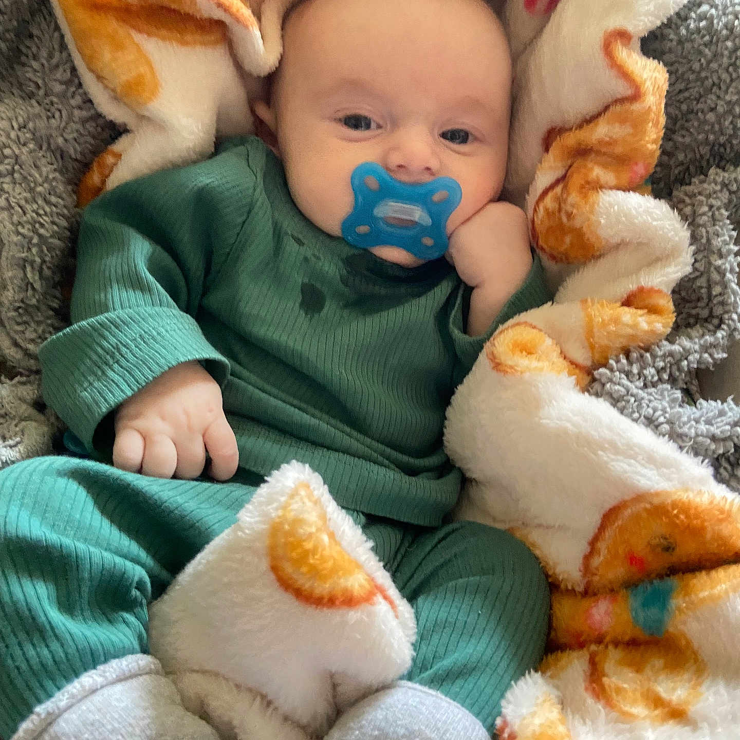 Ronnie-Lee is registered to the contest to win money with this photo: animal, baby, bed, blanket, canine, clothing, cushion, dog, face, furniture, head, homedecor, newborn, person, pet, photography, portrait, quilt, sitting, sleeping