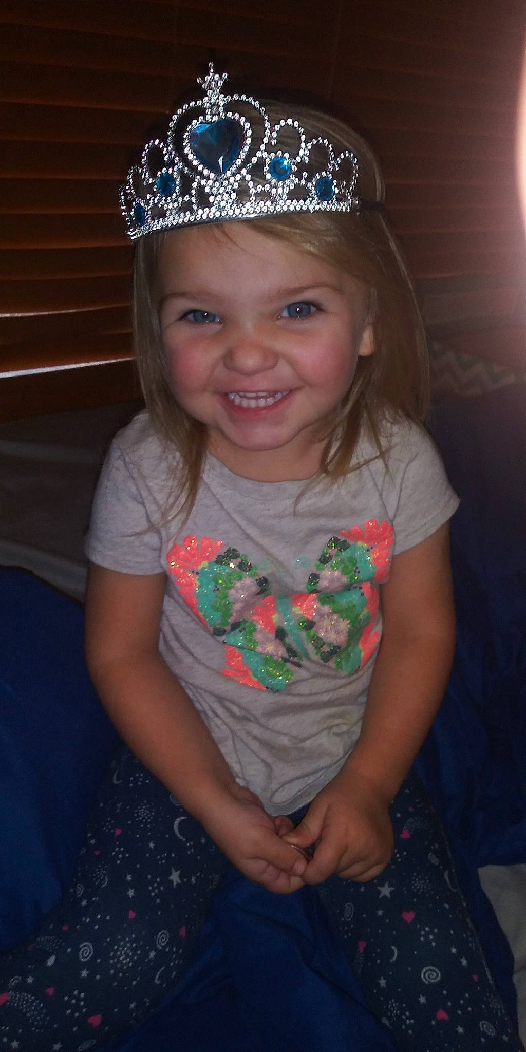 Mckinley is registered to the contest to win money with this photo: child, costume_accessory, crown, fashion_accessory, fun, hair_accessory, head, headband, headgear, headpiece, headwear, joy, person, smile, tiara, toddler