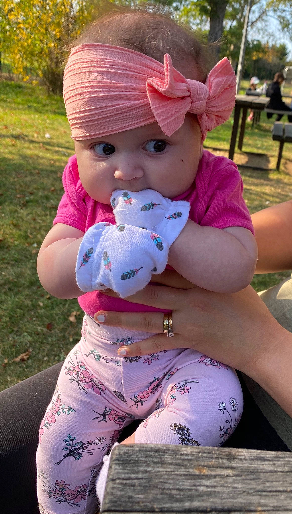 Antonia is registered to the contest to win money with this photo: baby, baby_toddler_clothing, child, headwear, person, pink, toddler