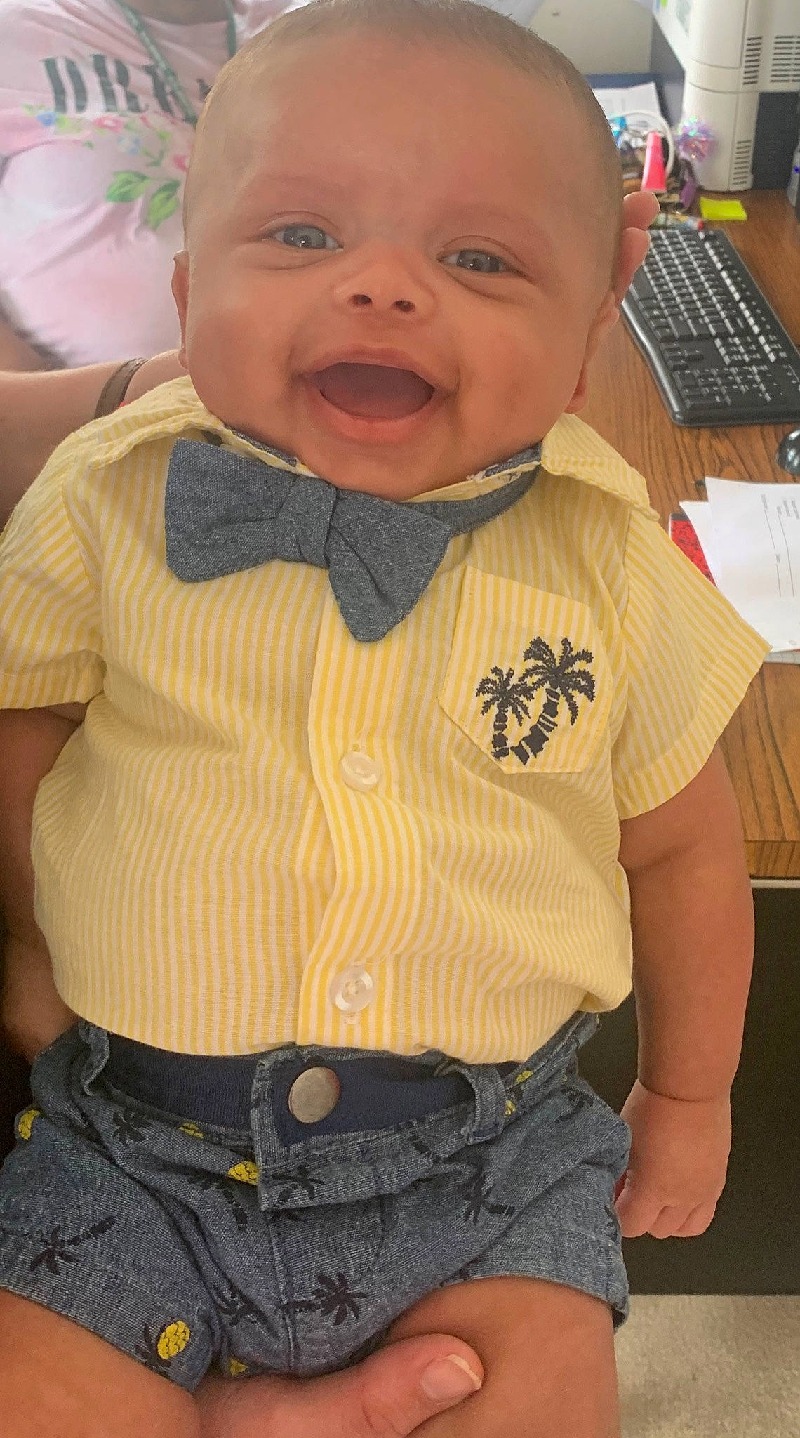 Darren joined the competition — help win amazing prizes! baby, baby_products, baby_toddler_clothing, cheek, child, head, person, skin, sleeve, smile, t_shirt, toddler