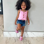 Caylee joined the competition — help win amazing prizes! blackhair, child, clothing, curlyhair, face, female, footwear, girl, hair, happy, head, jeans, pants, person, photography, portrait, shoe, shorts, sleeve, smile
