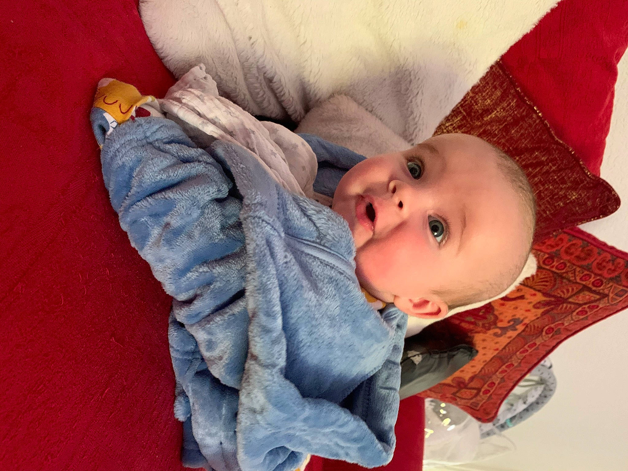 Kyran joined the competition — help win amazing prizes! baby, baby_toddler_clothing, cheek, child, clothing, comfort, eye, face, facial_expression, head, human_body, iris, lip, mouth, nose, outerwear, person, skin, sleeve, textile