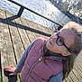 accessories, architecture, boardwalk, bridge, building, child, face, female, girl, glasses, head, house, person, photography, pier, port, portrait, water, waterfront, wood