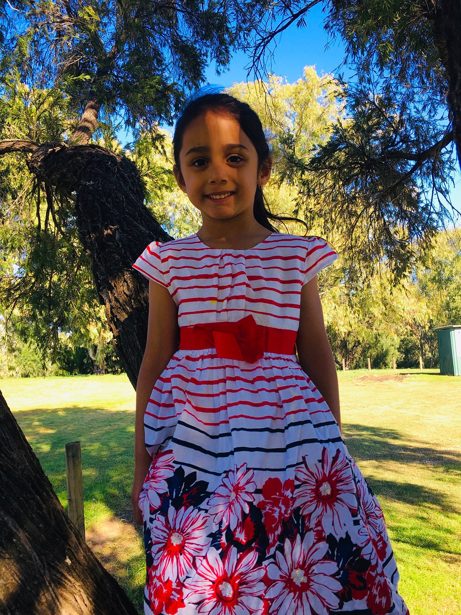 Ruby joined the competition — help win amazing prizes! day_dress, dress, eye, fun, grass, hair, happy, joy, leaf, leisure, nature, one_piece_garment, people_in_nature, person, plant, sky, sleeve, street_fashion, summer, tree