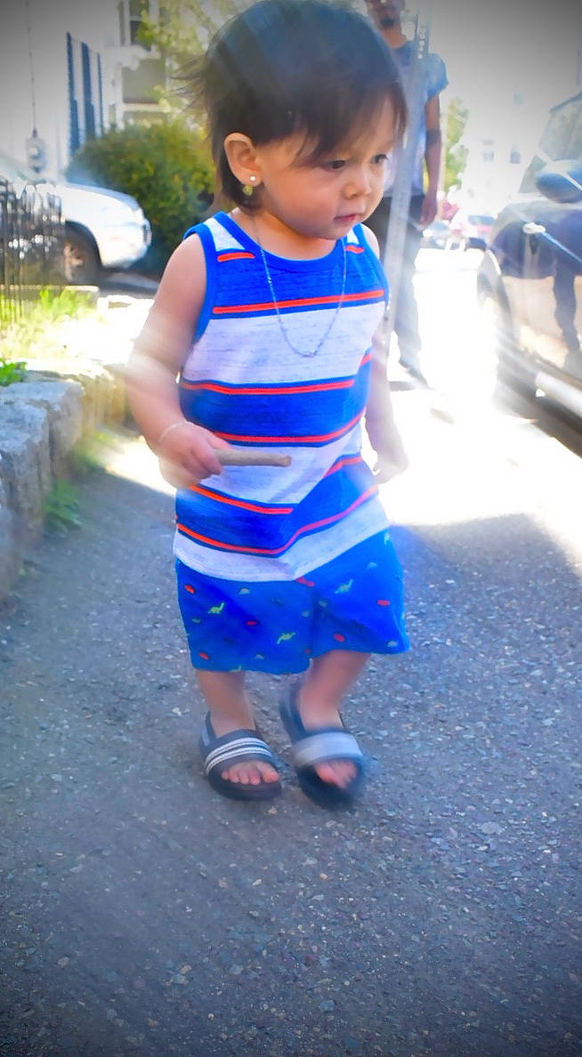 Ziren King joined the competition — help win amazing prizes! blue, child, cobalt_blue, dress, electric_blue, fun, person, smile, summer, toddler, vacation