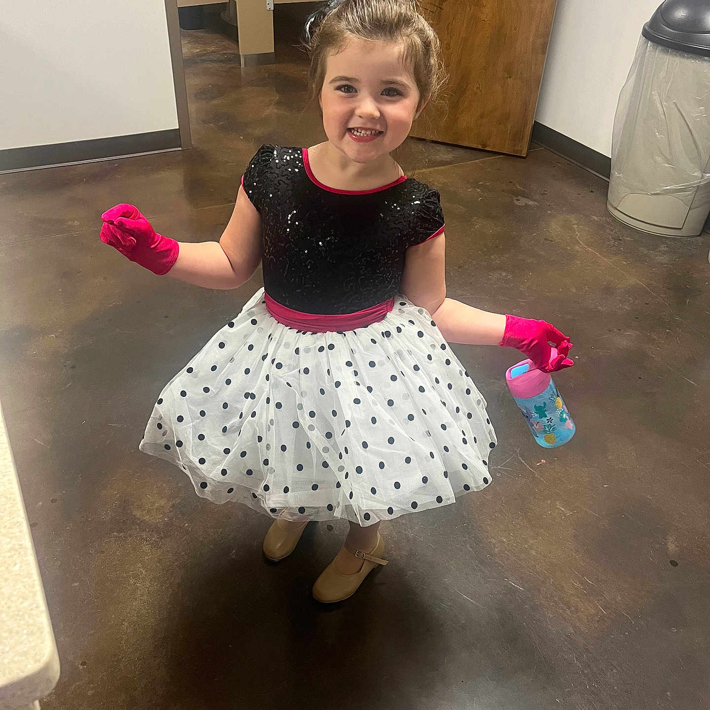 Athena joined the competition — help win amazing prizes! bodypart, child, clothing, costume, dress, eveningdress, face, female, finger, footwear, formalwear, girl, glove, head, person, photography, portrait, shoe, skirt, wood