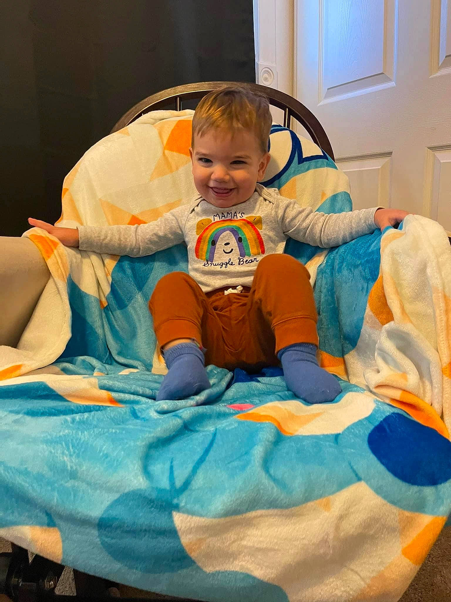 Carter joined the competition — help win amazing prizes! arm, baby, baby_products, baby_toddler_clothing, cake, chair, child, comfort, door, event, fun, happy, joy, lap, mammal, person, product, room, sitting, smile