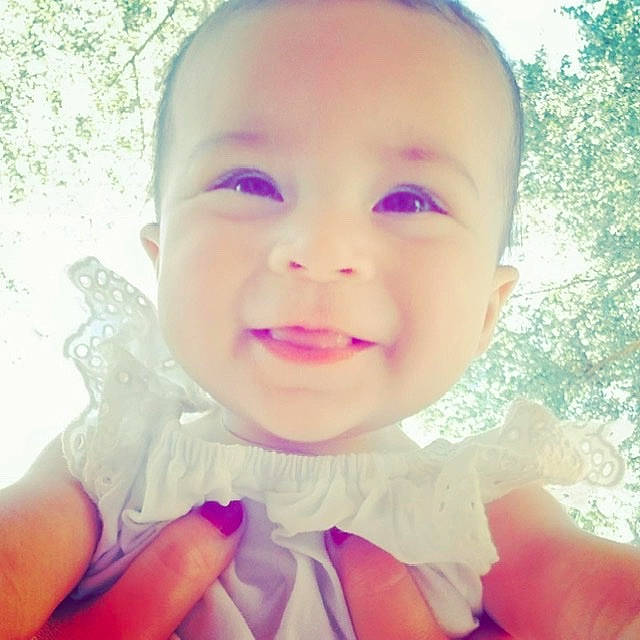 Claudia is registered to the contest to win money with this photo: baby, beauty, cheek, child, chin, cool, eye, face, facial_expression, forehead, fun, happy, head, joy, lip, mouth, nose, person, pink, skin