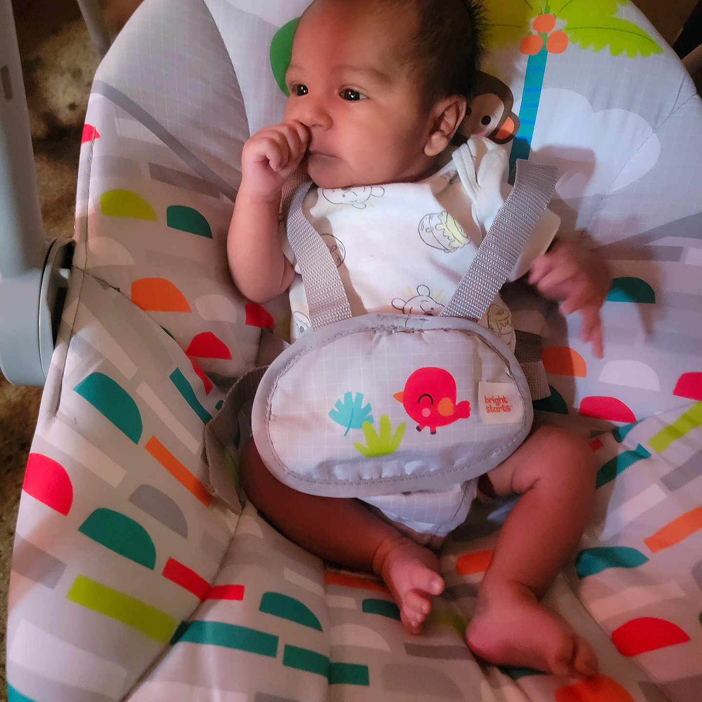 Jacob is registered to the contest to win money with this photo: accessories, baby, bag, bed, bodypart, crib, cushion, cutlery, face, finger, furniture, hand, handbag, head, homedecor, infantbed, newborn, person, photography, portrait