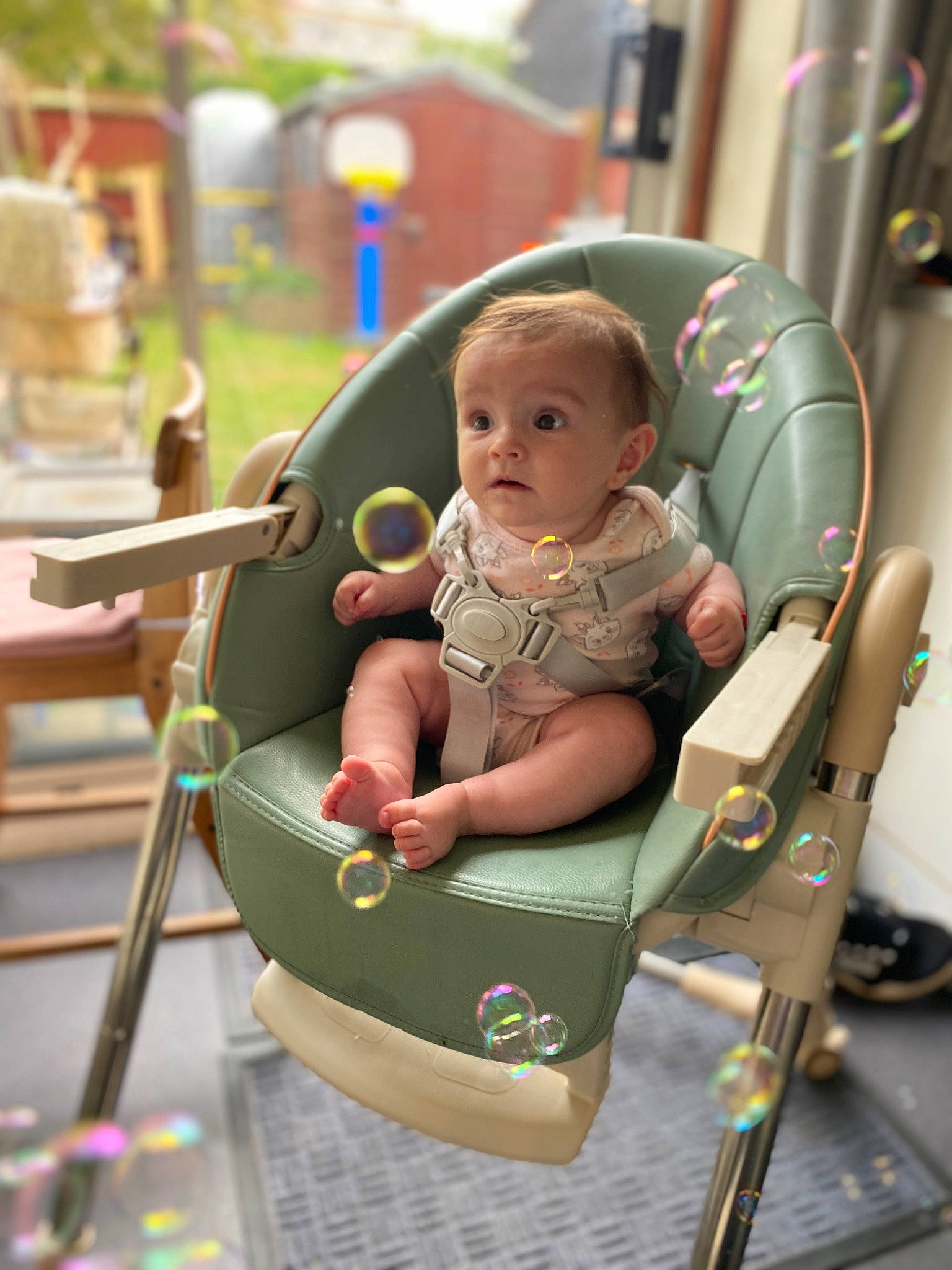 Kayra joined the competition — help win amazing prizes! baby, baby_carriage, baby_products, baby_safety, baby_toddler_clothing, child, city, eye, fun, grass, happy, leisure, people, person, public_space, recreation, sitting, surprise, swing, tire