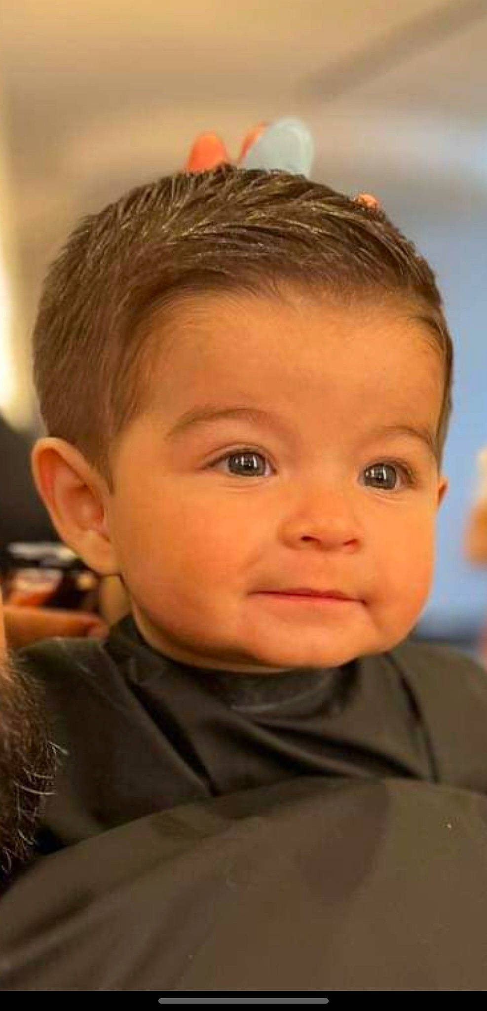 Kingston is registered to the contest to win money with this photo: black_hair, caesar_cut, cheek, child, chin, close_up, ear, eye, eyebrow, eyelash, flash_photography, forehead, fun, happy, iris, lip, nose, person, skin, smile